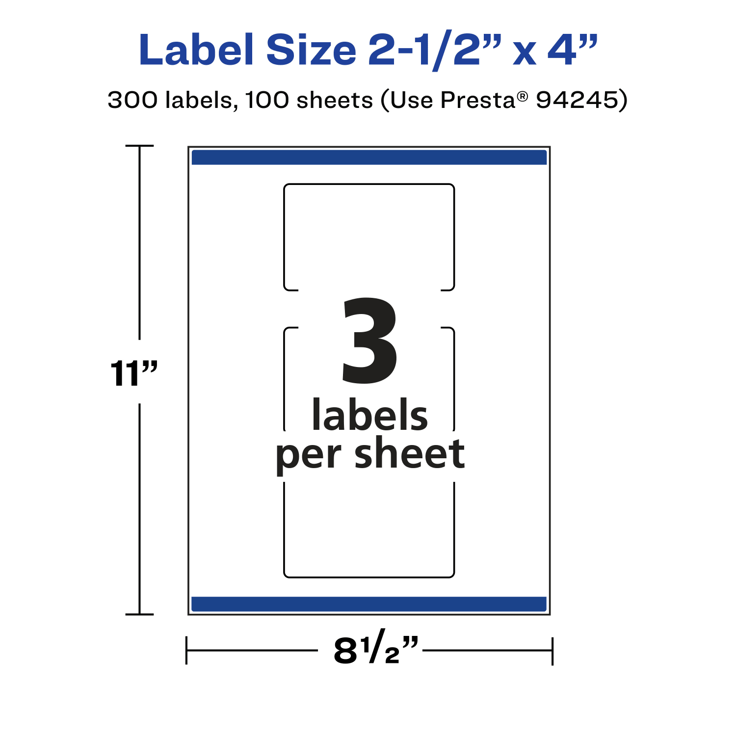 Avery Glossy Permanent Labels With Sure Feed, 94245-CGF100, Rectangle, 2-1/2in x 4in, Clear, Pack Of 300 - Image 6