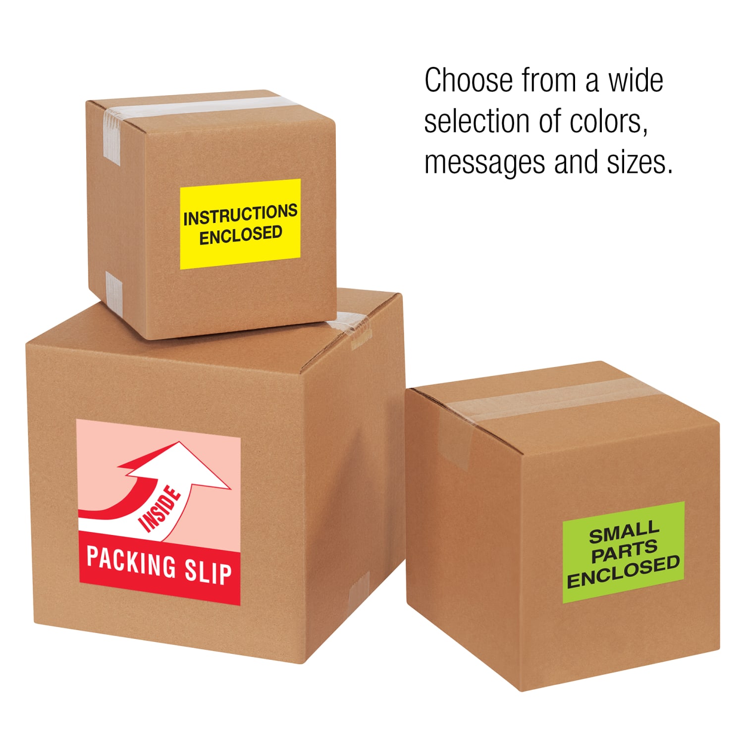Tape Logic Preprinted Shipping Labels, SCL538, "Packing List Enclosed," 3in x 5in, Red/White, Pack Of 500 - Image 4