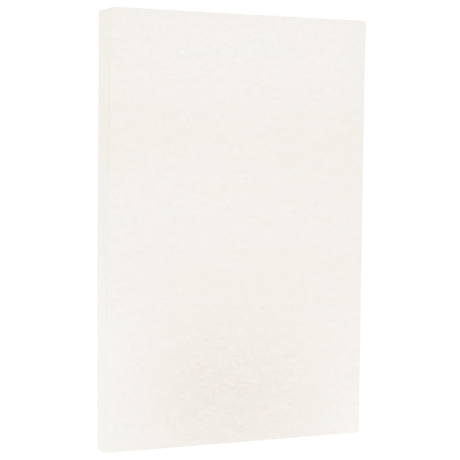 JAM Paper Legal Card Stock, White Parchment, Legal (8.5in x 14in), 65 Lb, Pack Of 50 - Image 3