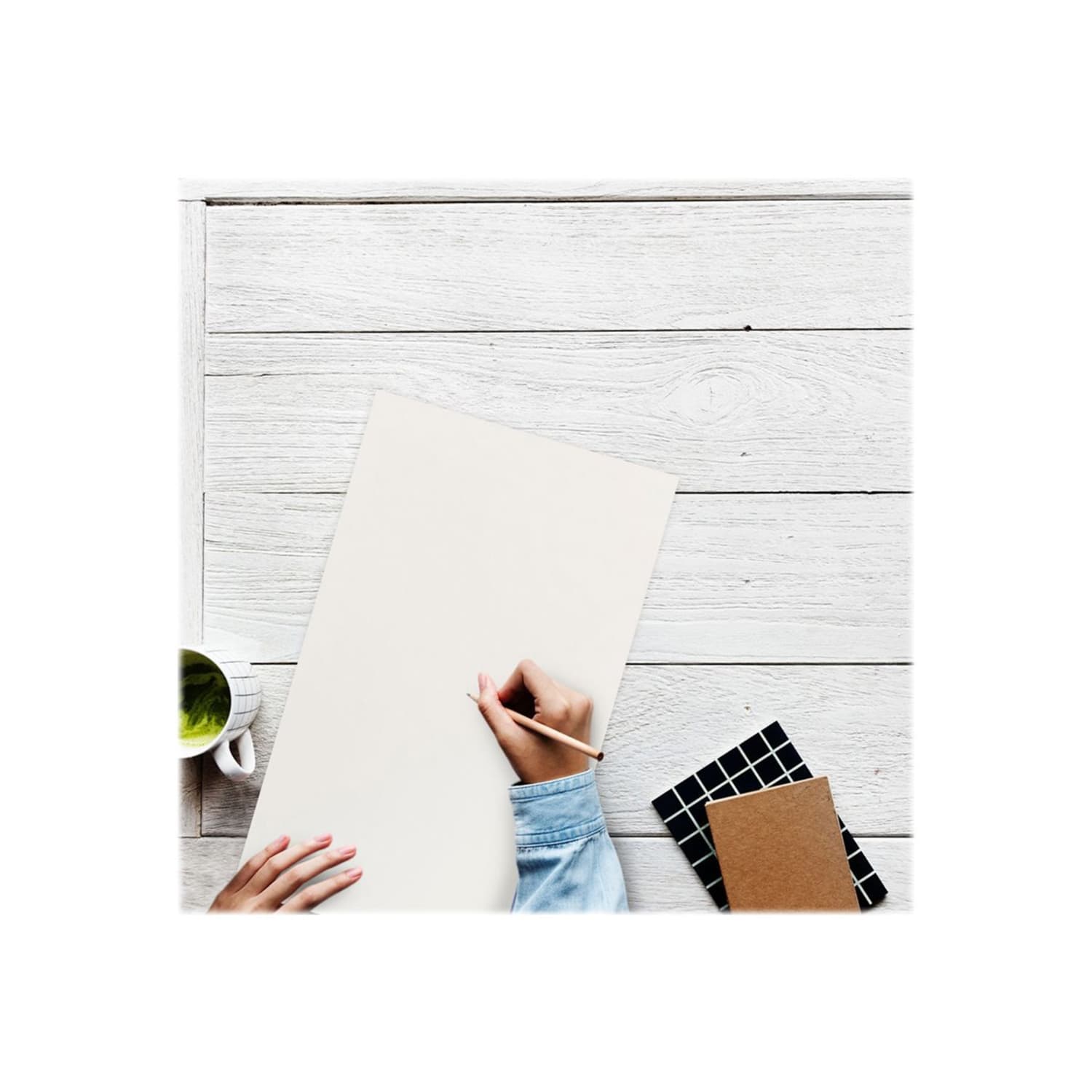 JAM Paper Legal Card Stock, White Parchment, Legal (8.5in x 14in), 65 Lb, Pack Of 50 - Image 6