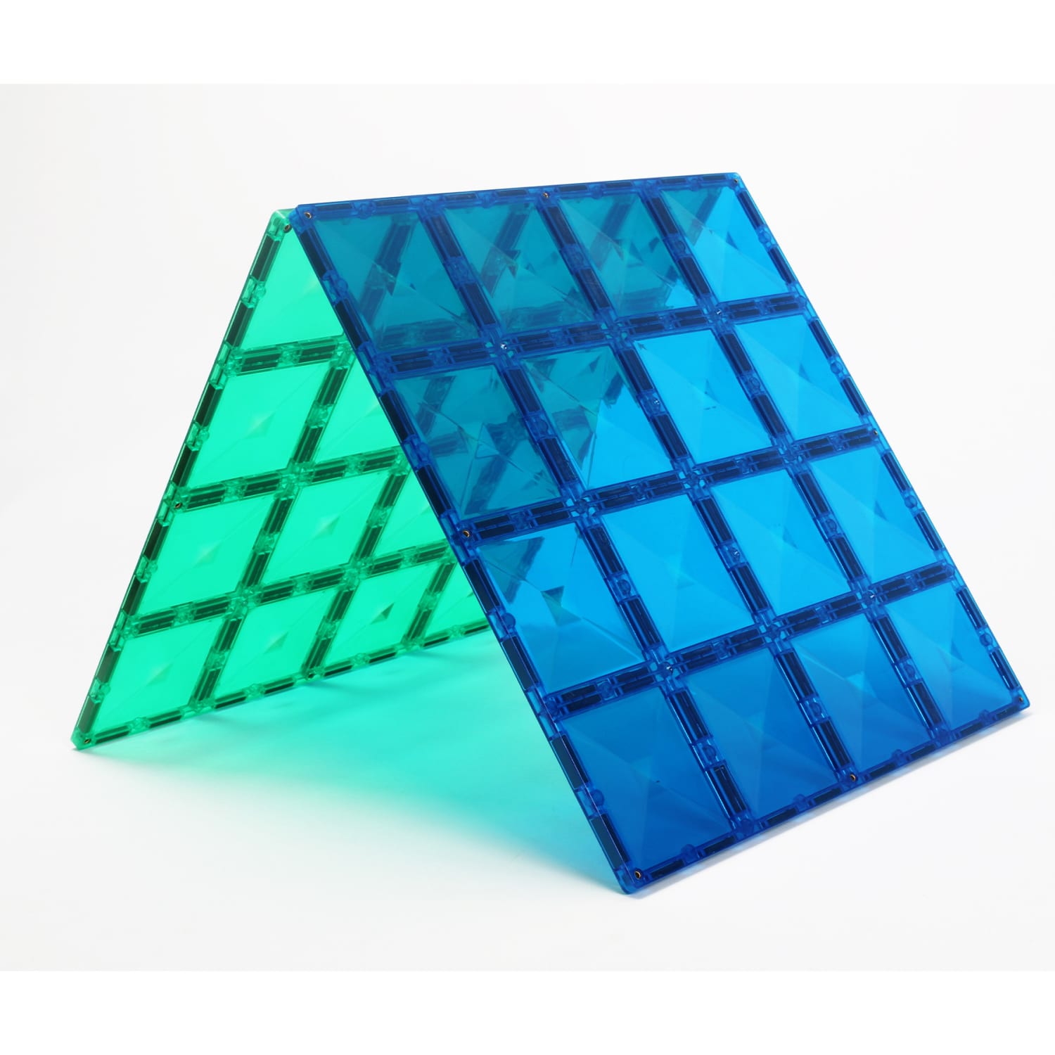 Connetix Magnetic Tiles Rainbow Blue & Green Base Plate, 2 Pieces - Image 4