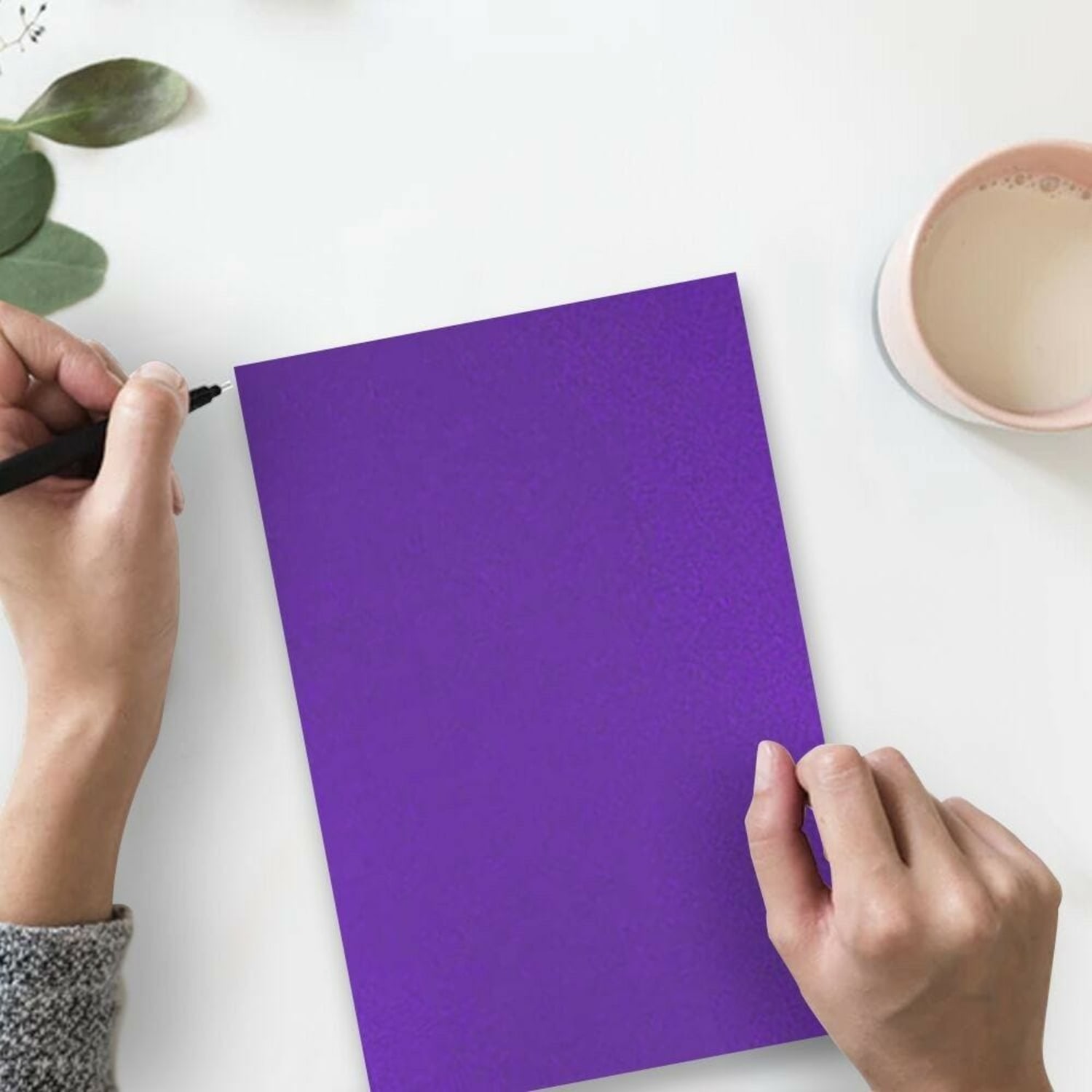 JAM Paper Card Stock, Electric Violet, Letter (8.5in x 11in), 130 Lb, Pack Of 25 - Image 3