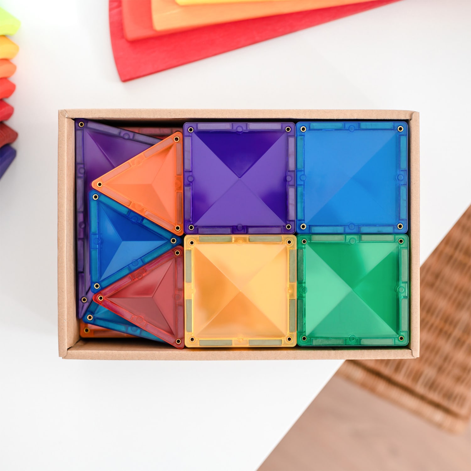 Connetix Magnetic Tiles Rainbow Starter Pack, 60 Pieces - Image 4