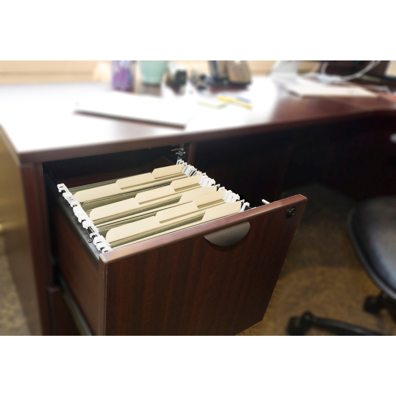 Find It Tab-View Hanging File Folders, Letter Size, 70% Recycled, Green, Pack Of 20 - Image 3