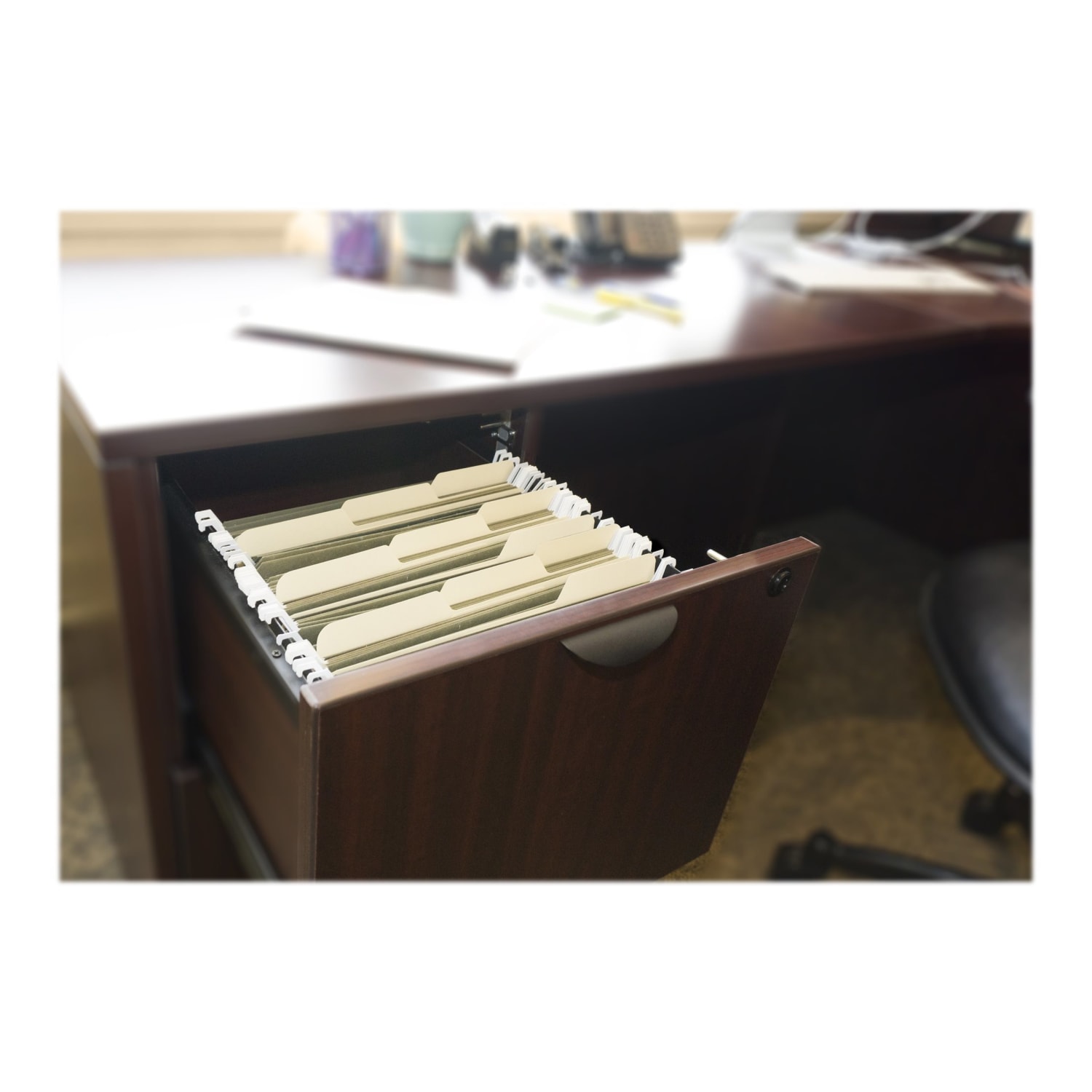Find It Tab-View Hanging File Folders, Letter Size, 70% Recycled, Green, Pack Of 20 - Image 5