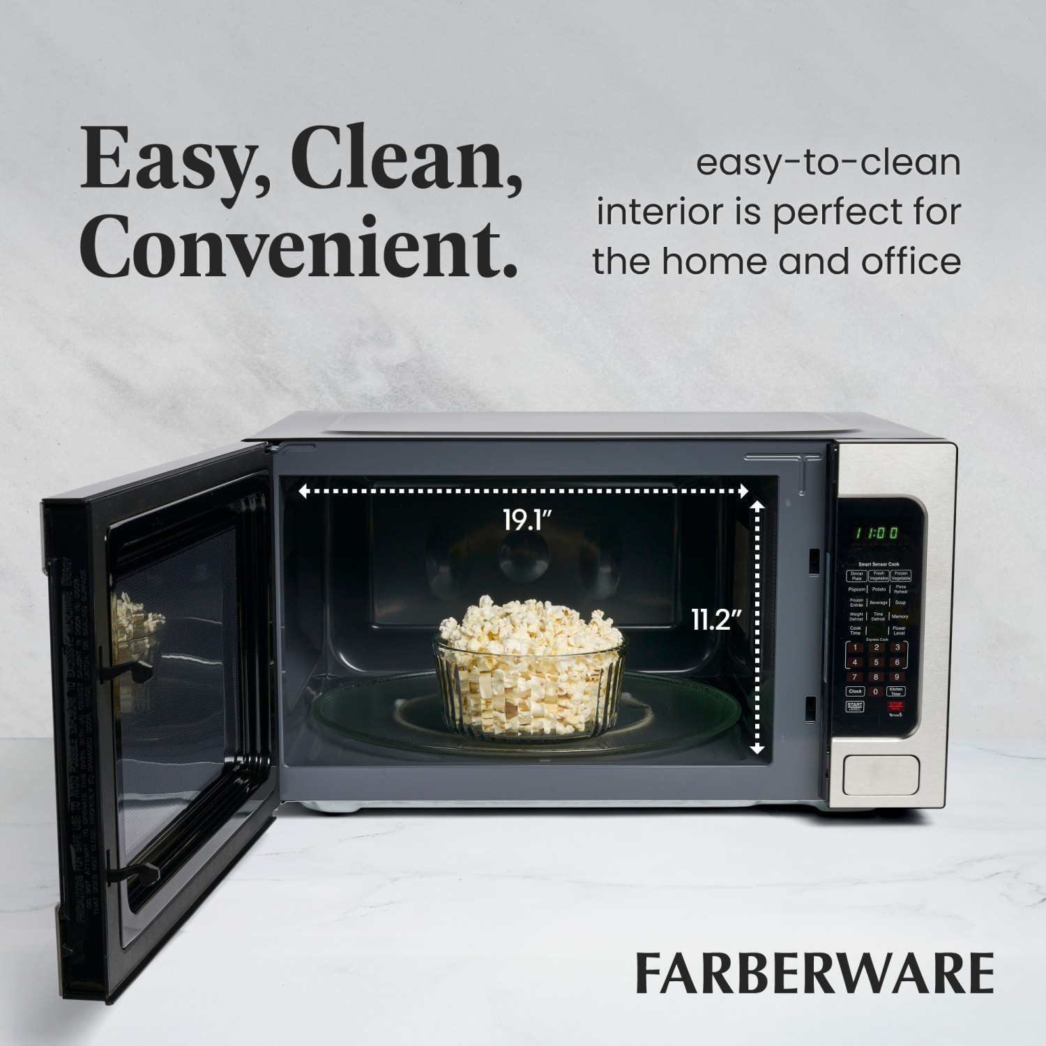 Farberware Professional FMO22ABTBKA 2.2 Cu Ft Microwave Oven, Stainless Steel - Image 6