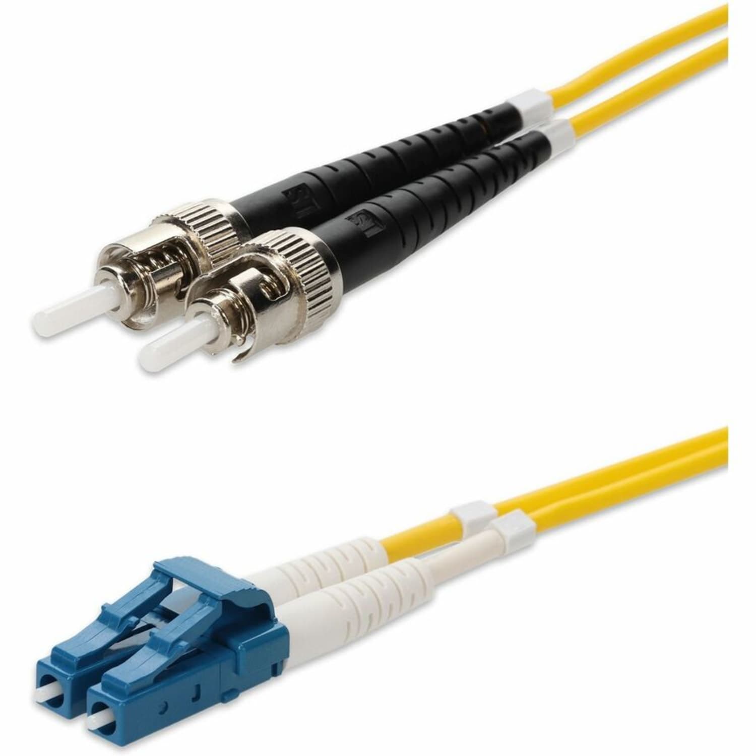 AddOn 3m LC to ST OS1 Yellow Patch Cable - Patch cable - LC/UPC single-mode (M) to ST/UPC single-mode (M) - 3 m - fiber optic - duplex - 9 / 125 micron - OS1 - halogen-free - yellow - Image 3