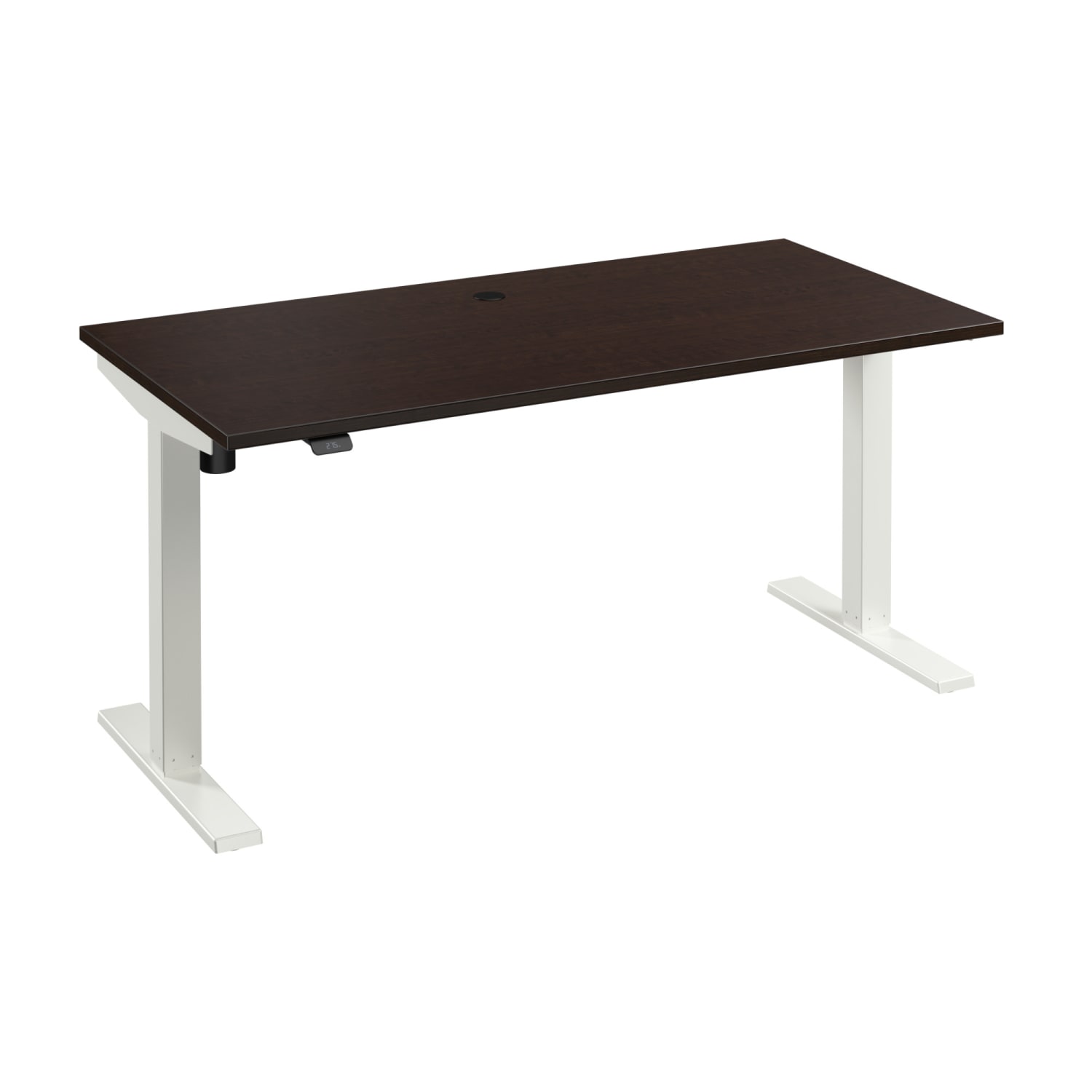 Bush Business Furniture Move 40 Series 60inW x 30inD Electric Height Adjustable Standing Desk, Mocha Cherry/White Powder Coat, Standard Delivery - Image 6