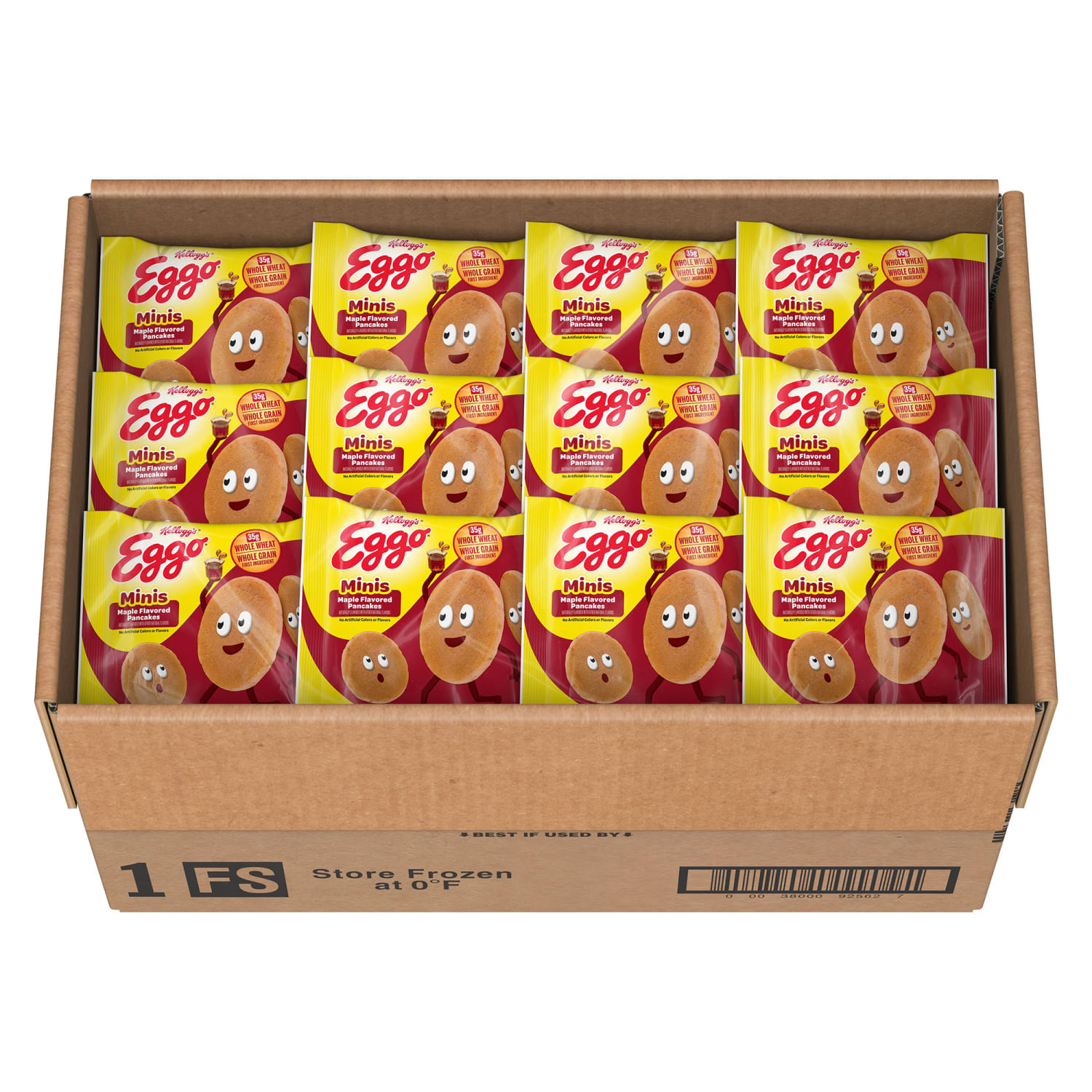 Eggo Bites Mini Pancakes, Maple, 3.03 Oz, Box Of 72 Mini Pancakes