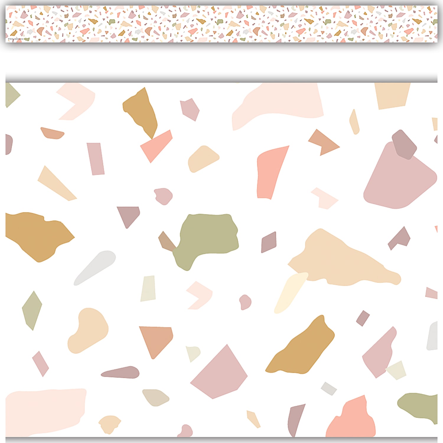 Teacher Created Resources Straight Border Trim, Terrazzo Tones, 35ft Per Pack, Set Of 6 Packs - Image 4