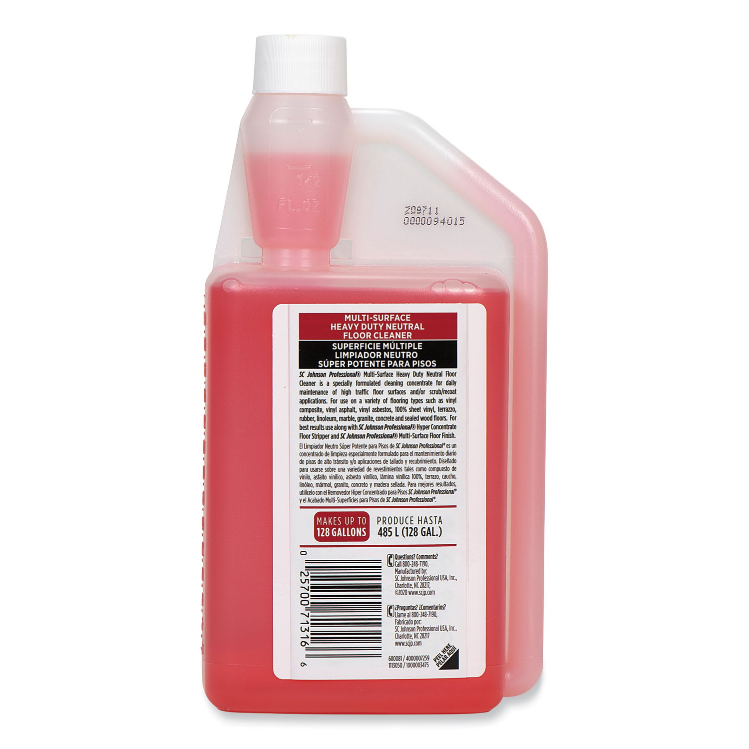 SC Johnson Professional Heavy Duty Neutral Floor Cleaner, Fresh Scent, 32 oz Squeeze and Pour Bottle, 6/Carton - Image 4
