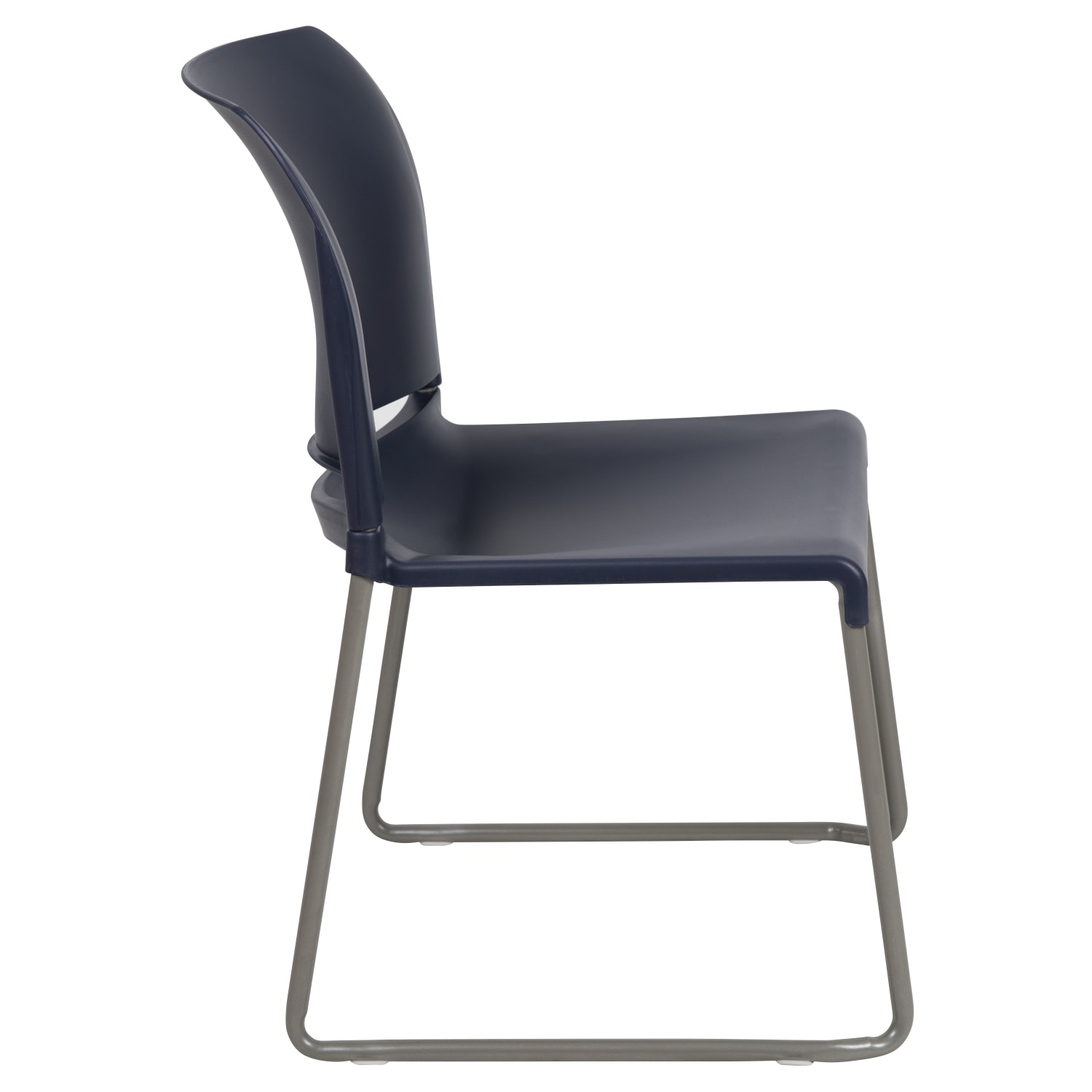 Flash Furniture HERCULES Series Full-Back Contoured Stacking Chair With Sled Base, Navy - Image 10
