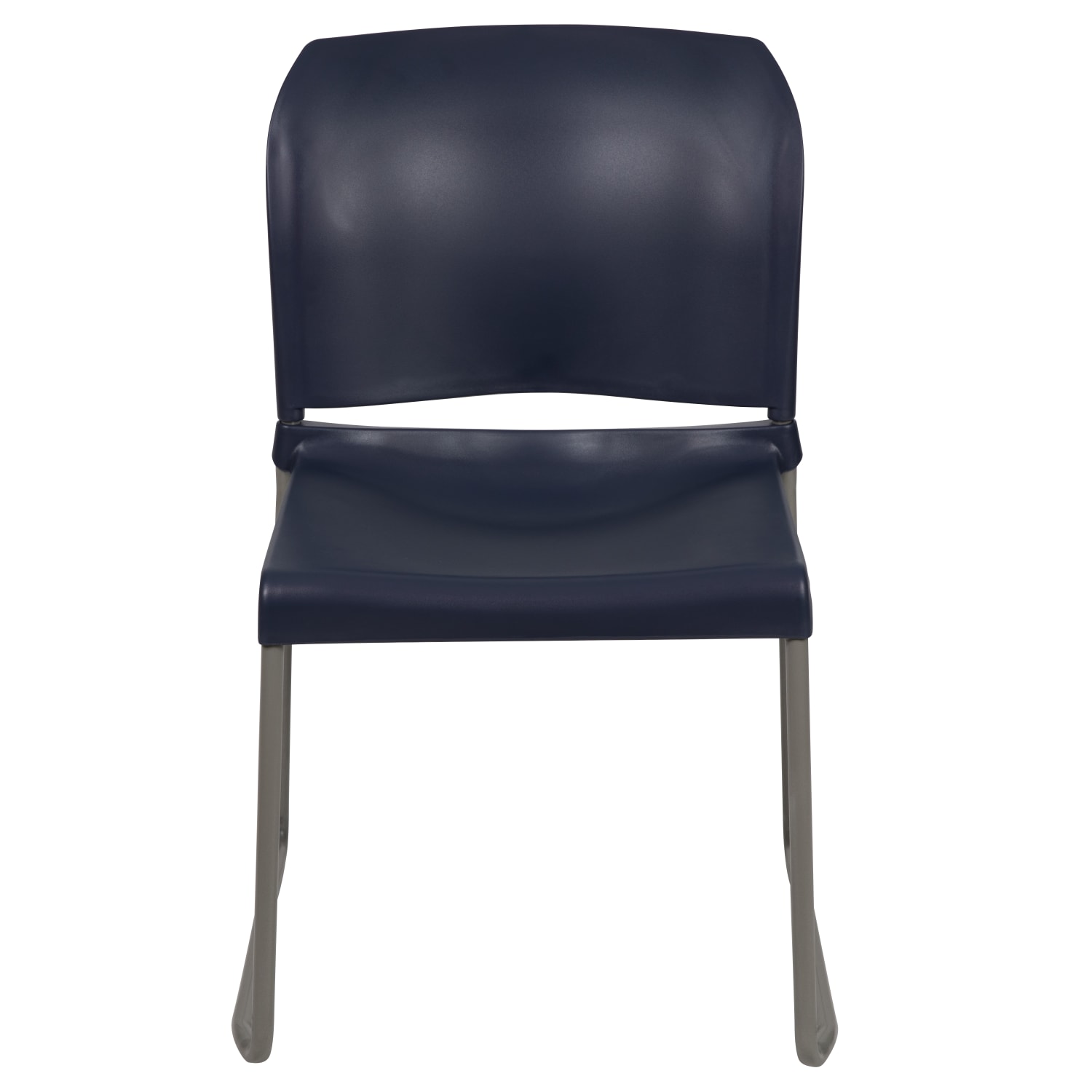Flash Furniture HERCULES Series Full-Back Contoured Stacking Chair With Sled Base, Navy - Image 11