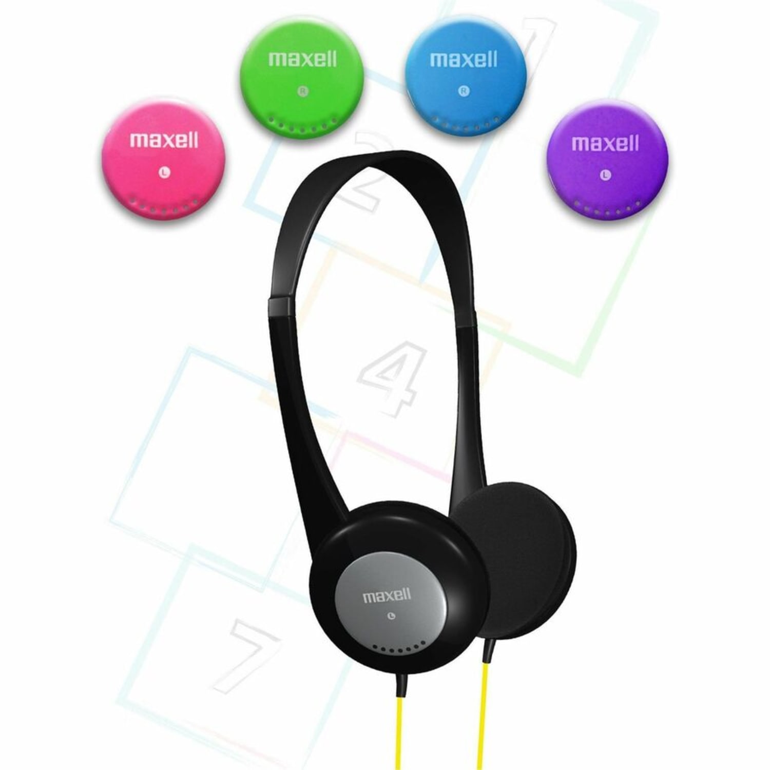 Maxell Action Kids Headphones With Mic - Stereo - Wired - Over-the-head - Binaural - Supra-aural - Image 5