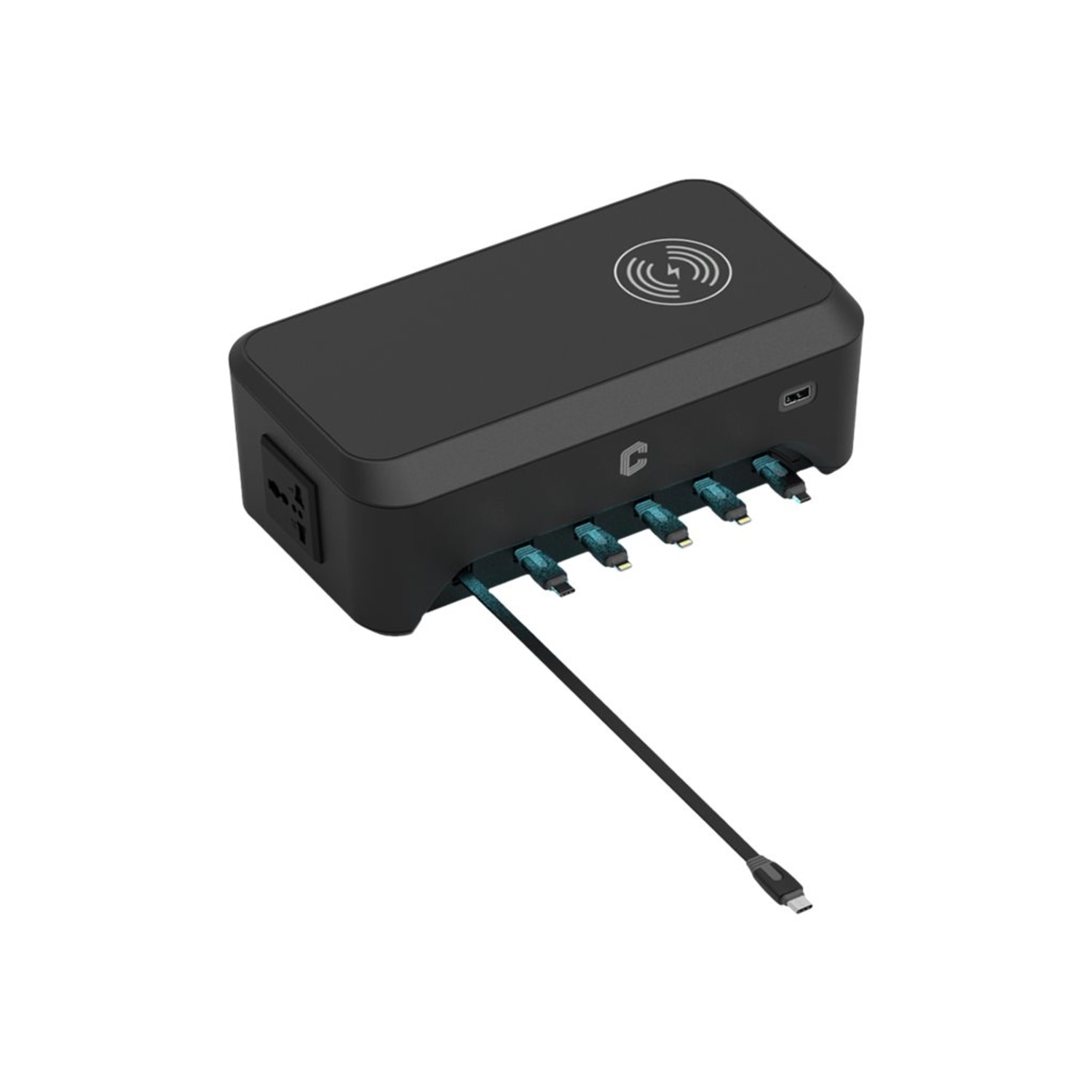 ChargeTech CS9 Desktop Charging Station, Black, CT-300016 - Image 5