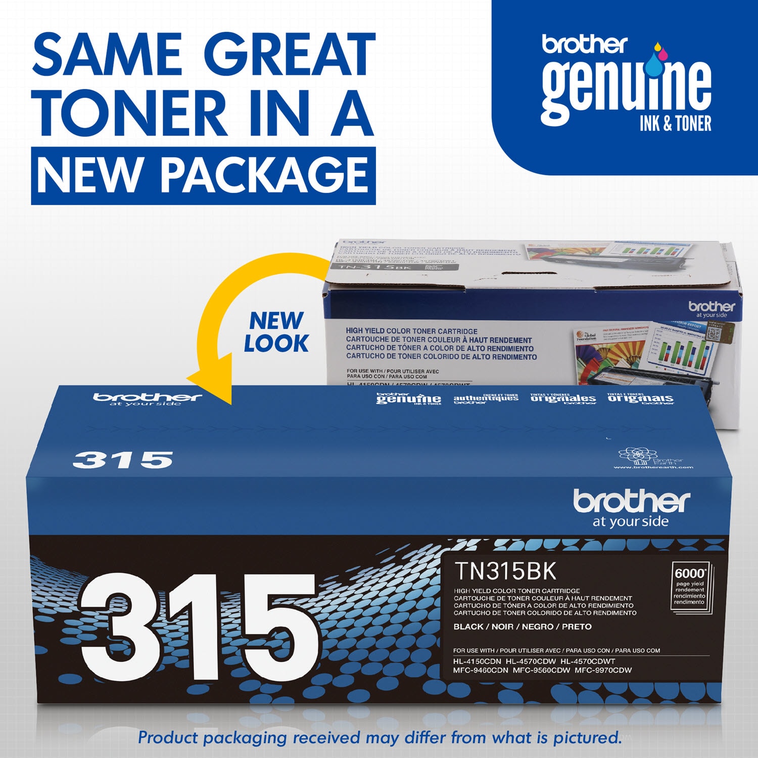 Brother TN-315 Black Toner Cartridge, TN-315BK - Image 4