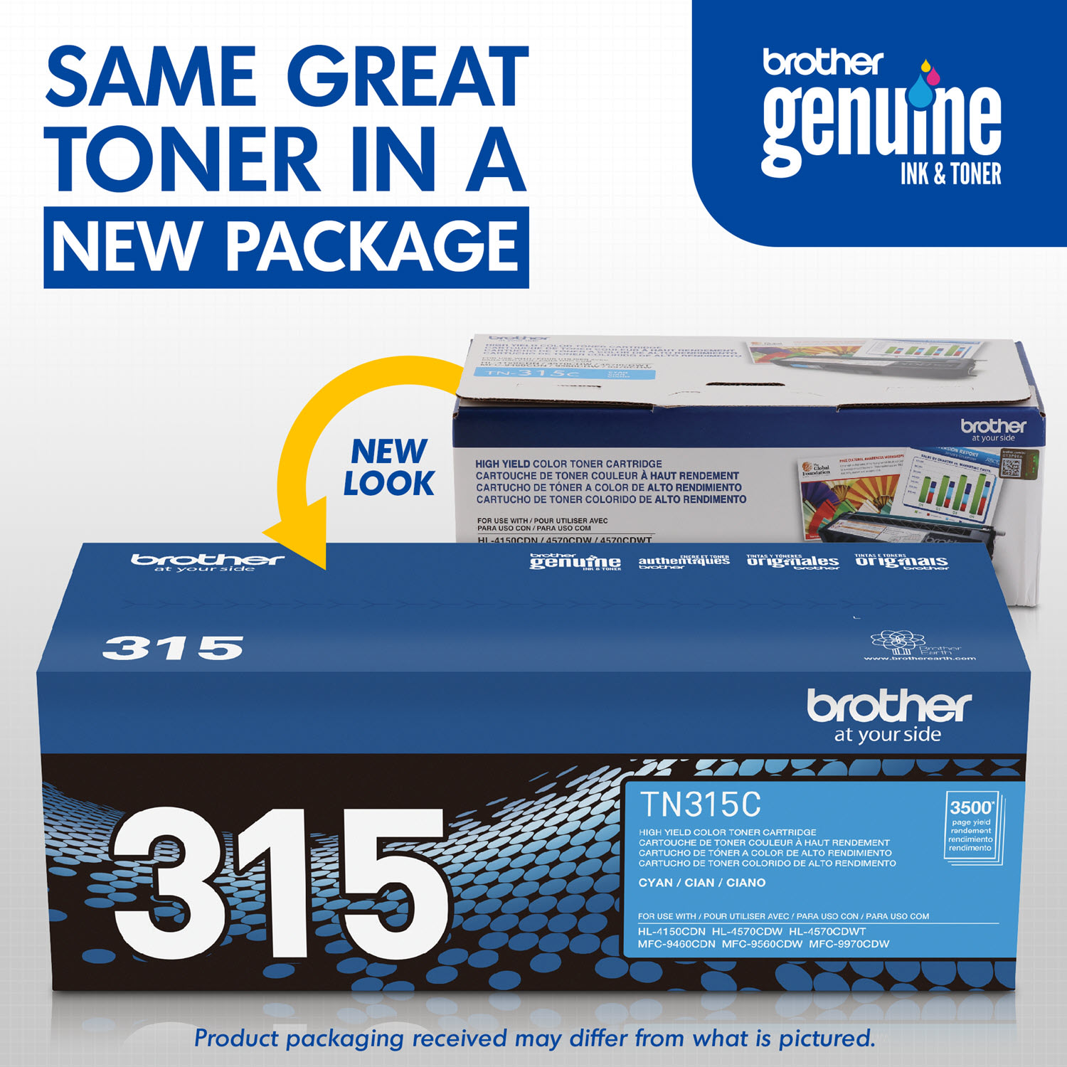 Brother TN-315 Cyan Toner Cartridge, TN-315C - Image 4