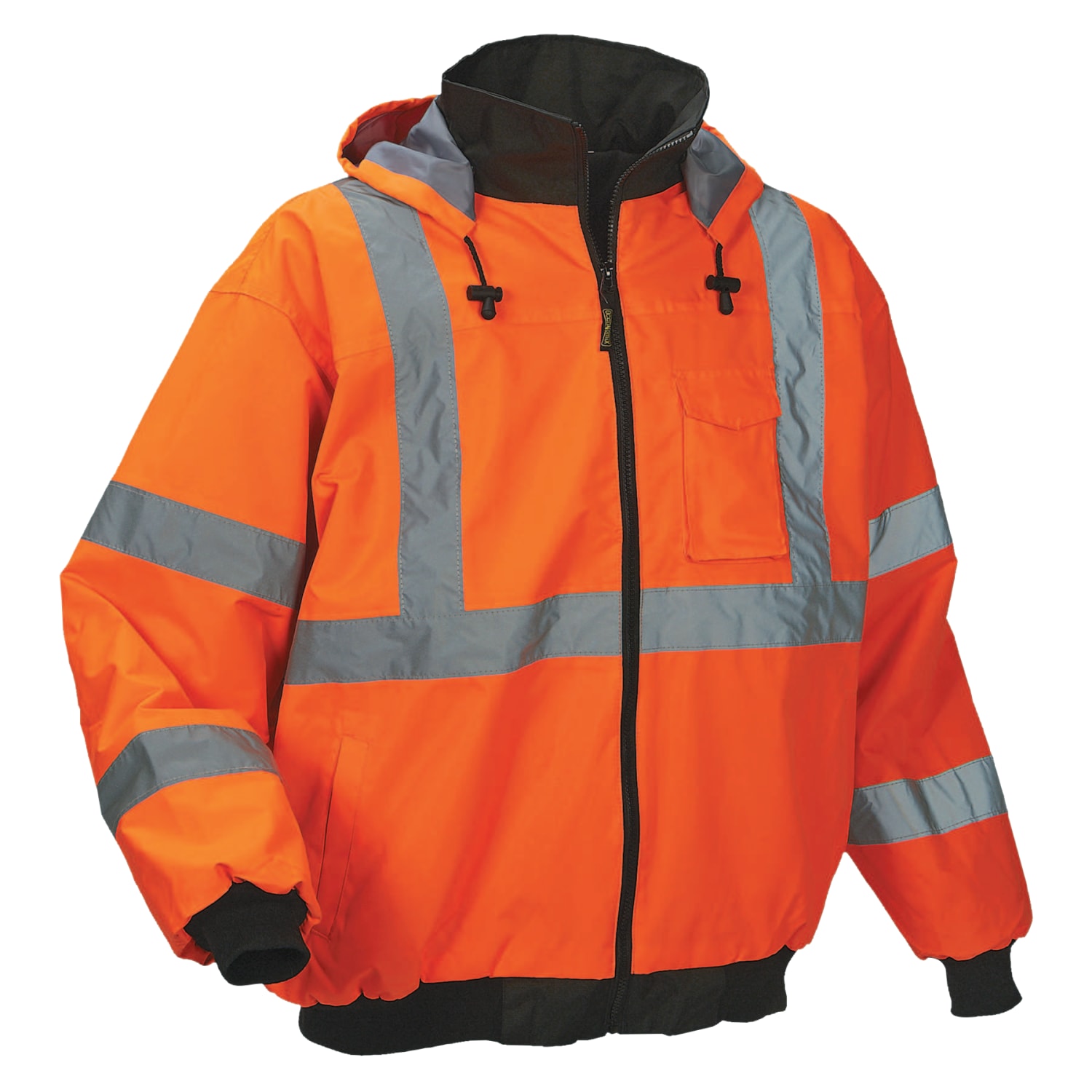 OccuNomix Polyester Bomber Jacket, X-Large, Orange - Image 3