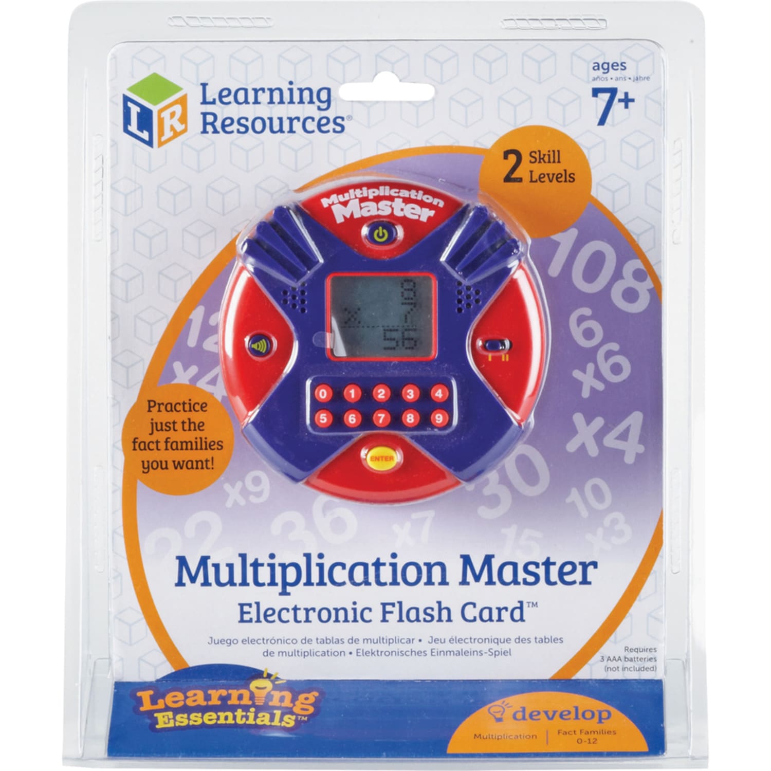 Learning Resources Multiplication master Electronic Flash Card Game, Skill Learning: Multiplication, Ages 7 & Up - Image 5