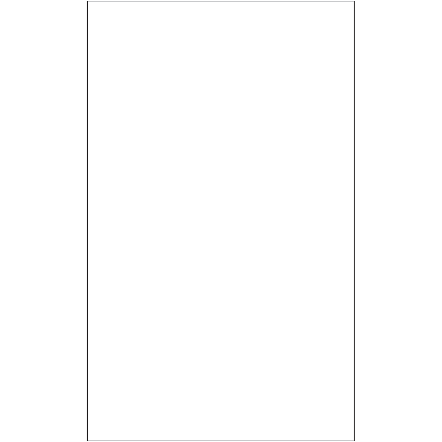 Tape Logic Inkjet/Laser Labels, LL137, Rectangle, 8 1/2in x 14in, White, Case Of 100