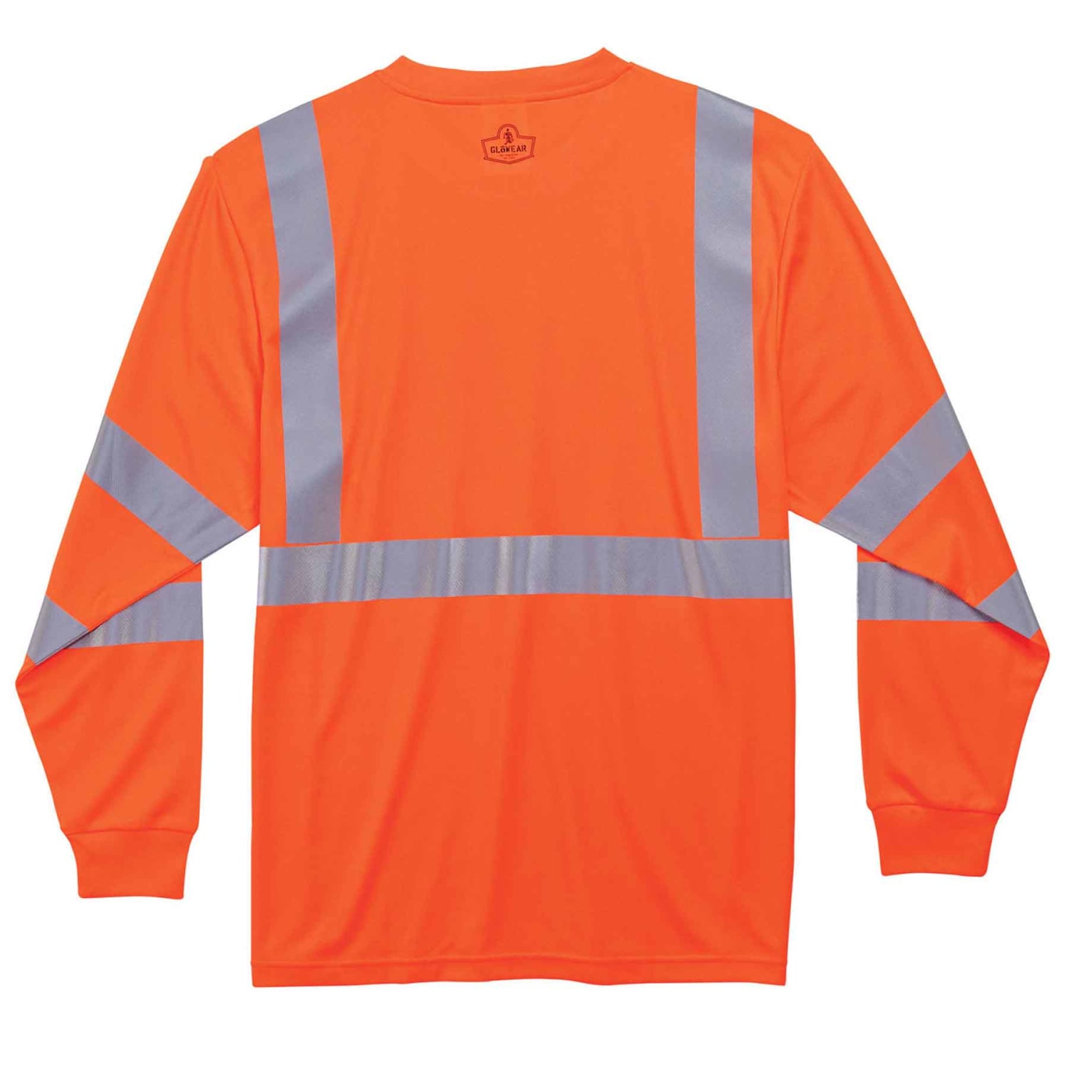 Ergodyne GloWear 8391 Type-R Class 3 Long-Sleeve T-Shirt, Large, Orange - Image 3