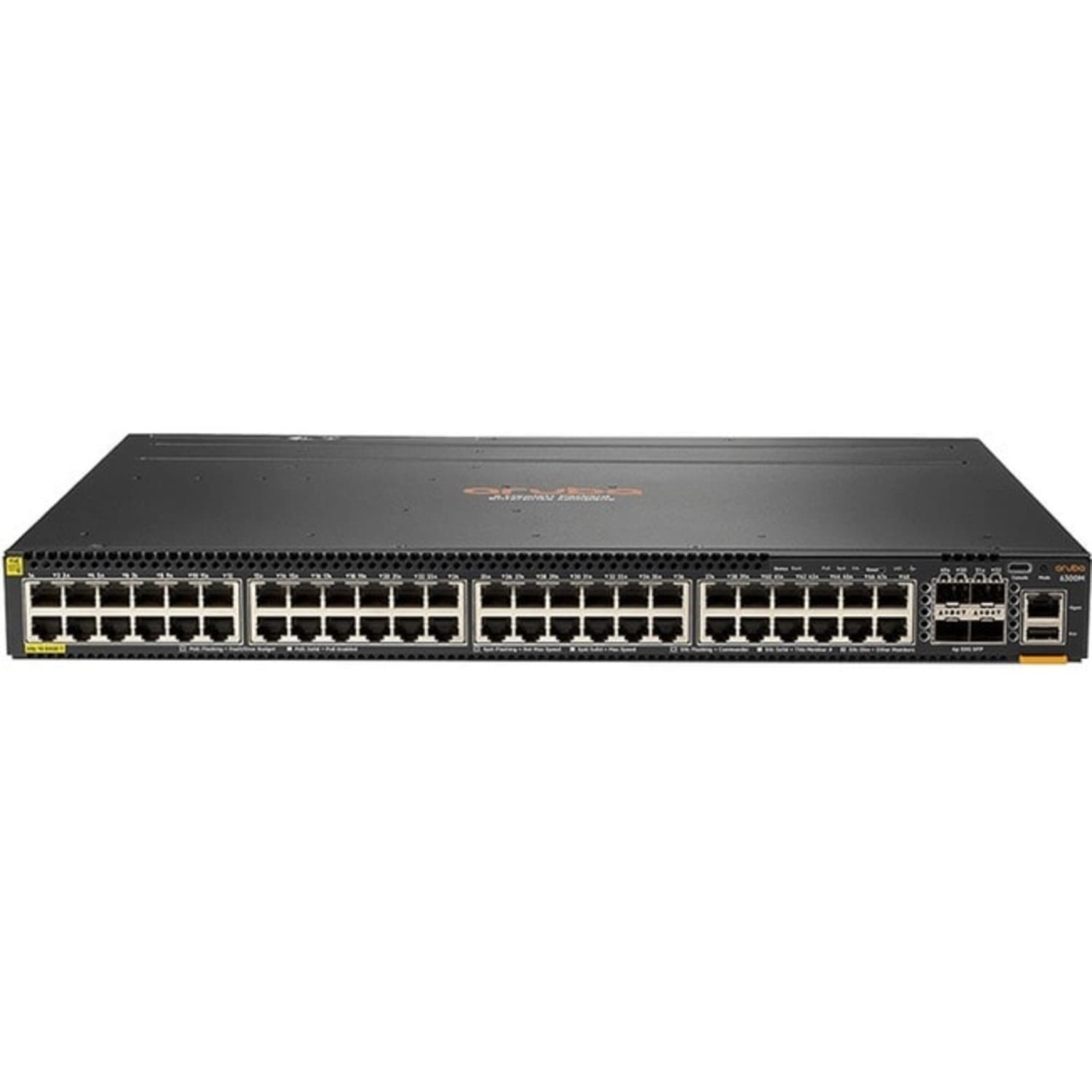 HPE 6300M 48-port 1GbE Class 4 PoE and 4-port SFP56 Switch - 48 Ports - Manageable - 3 Layer Supported - JL661A