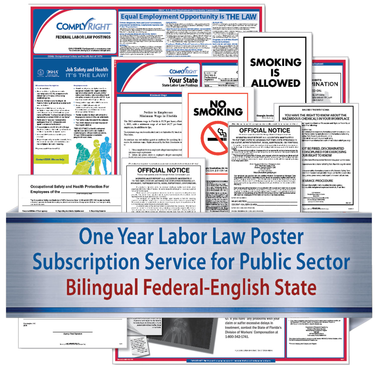 ComplyRight Public Sector Federal (Bilingual) And State (English) Labor Law 1-Year Poster Service, Rhode Island - Image 4