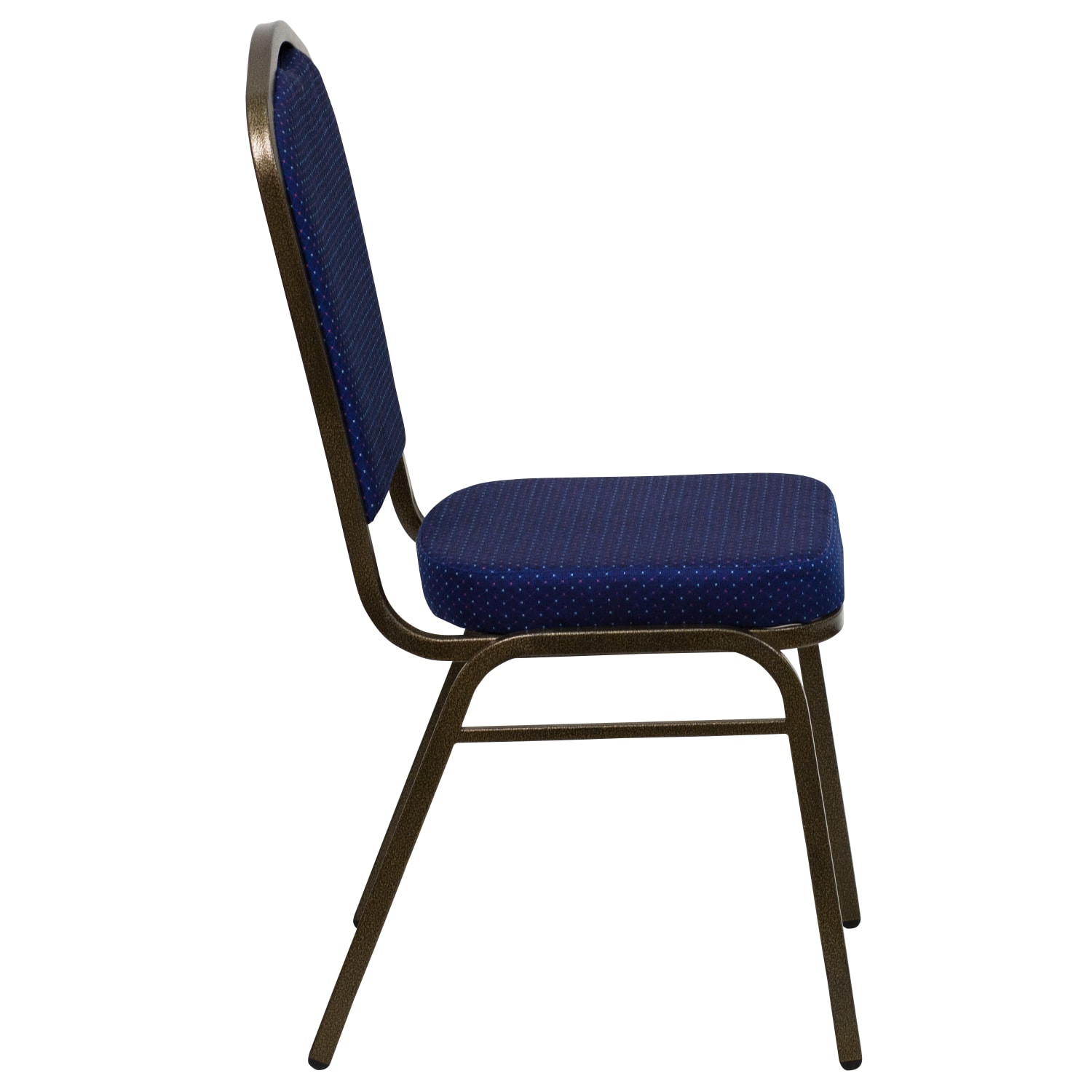 Flash Furniture HERCULES Fabric Crown-Back Stacking Banquet Chair, Navy Pattern/Gold - Image 10