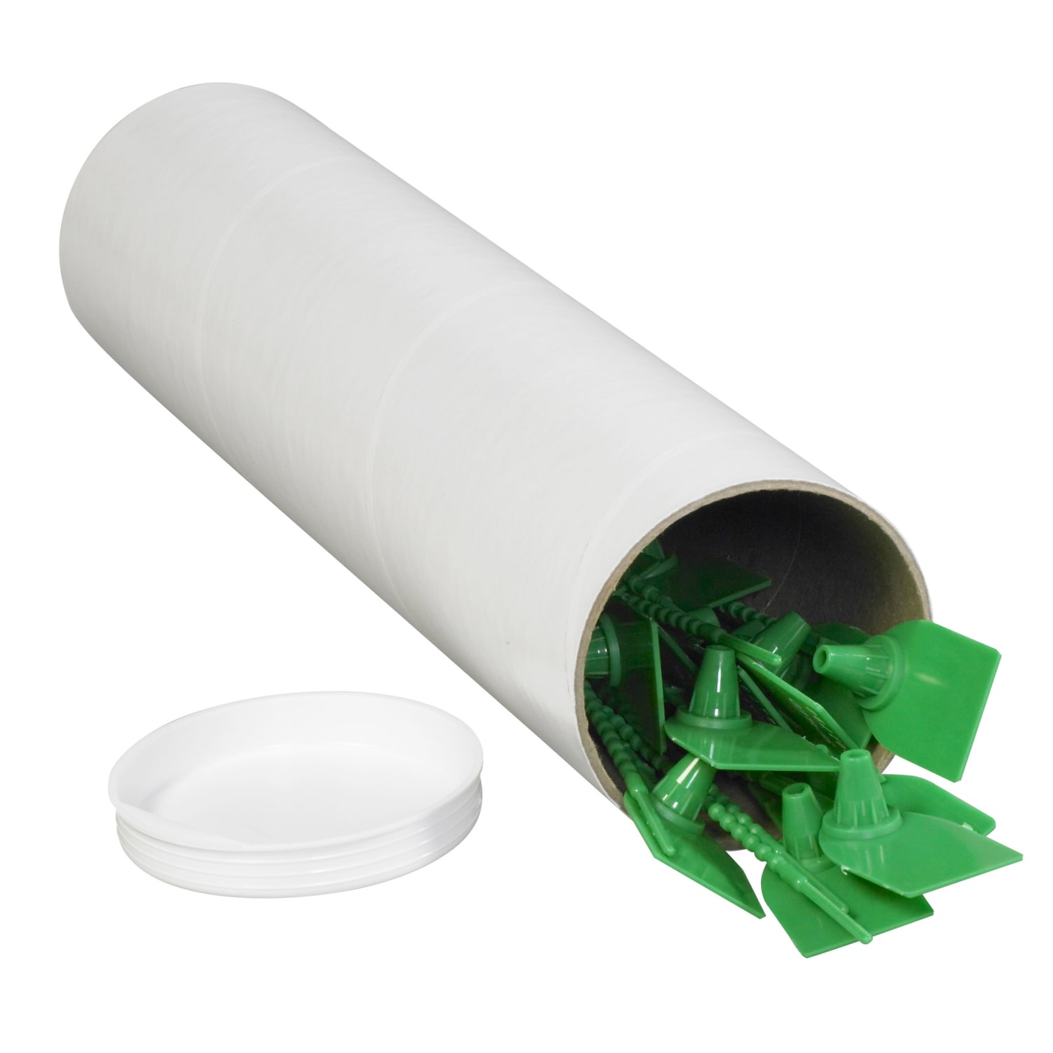 Office Depot Brand White Mailing Tubes With Plastic Endcaps, 3in x 24in, 80% Recycled, Pack Of 24 - Image 4