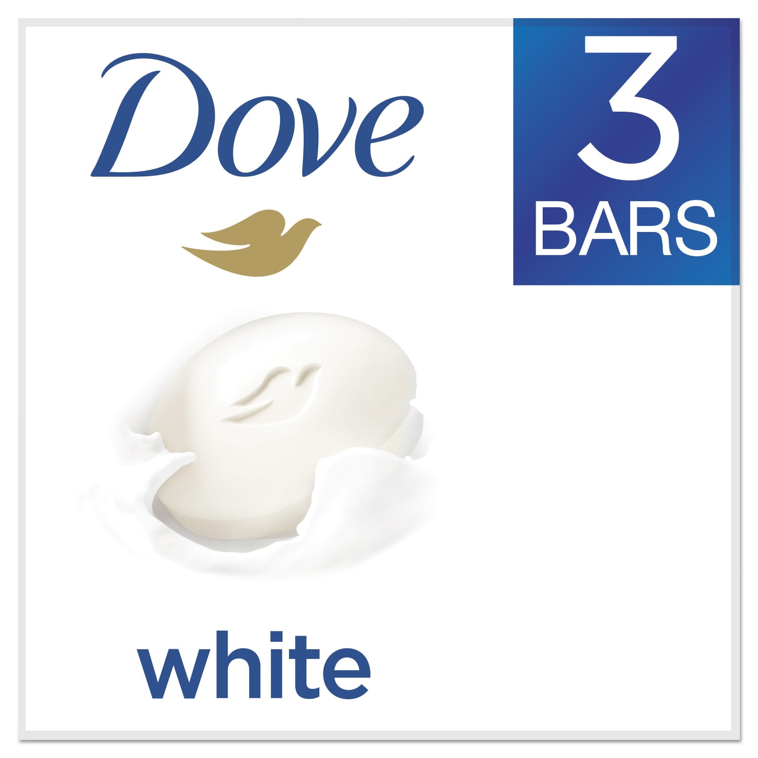 Dove White Beauty Solid Hand Soap, Light Scent, Carton Of 3 Bars - Image 3