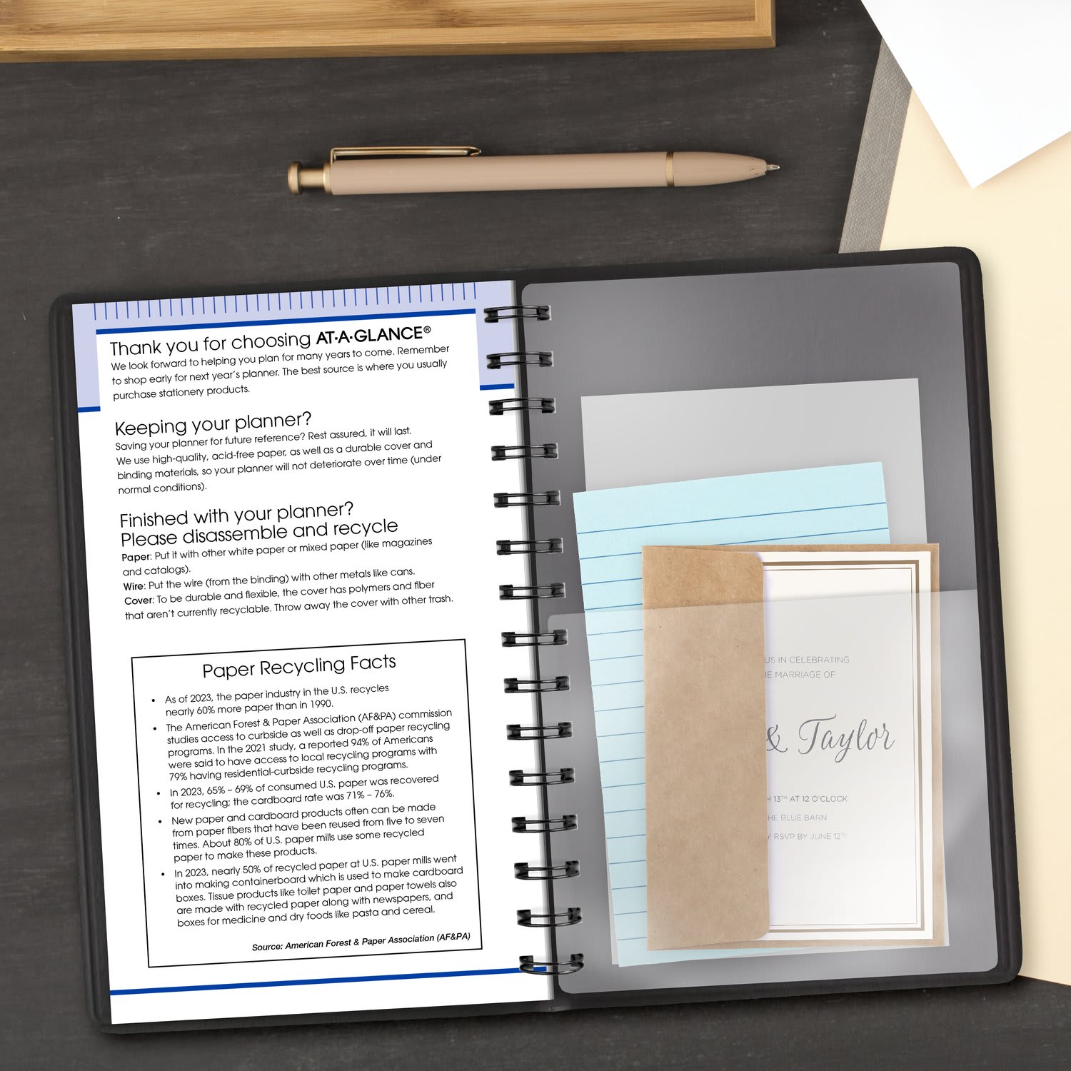 AT-A-GLANCE QuickNotes 2027 Weekly Monthly Appointment Book Planner, Black, Small, 5in x 8in - Image 6