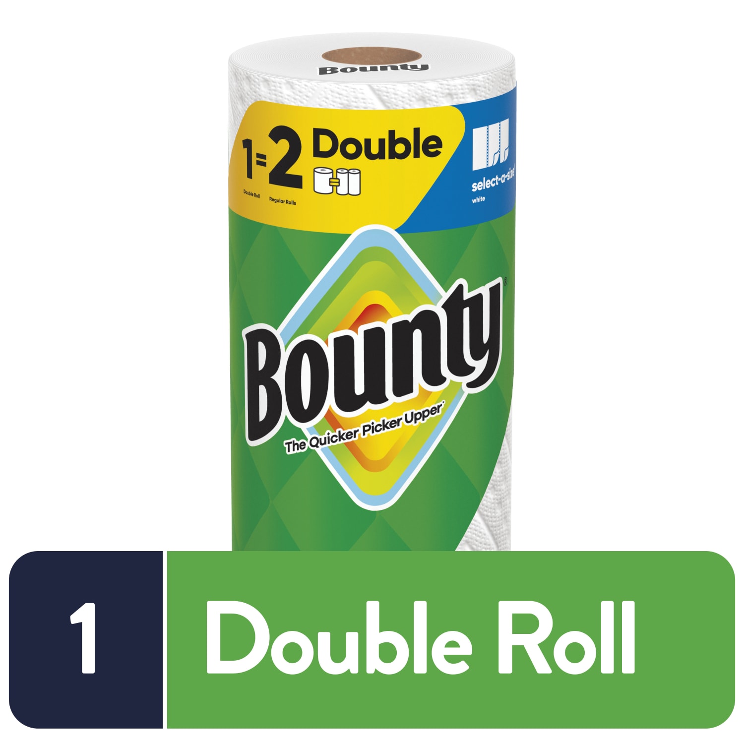 Bounty 2-Ply Paper Towels Select-A-Size Double Rolls, 24 Rolls Total/82 Sheets Per Roll, White - Image 3