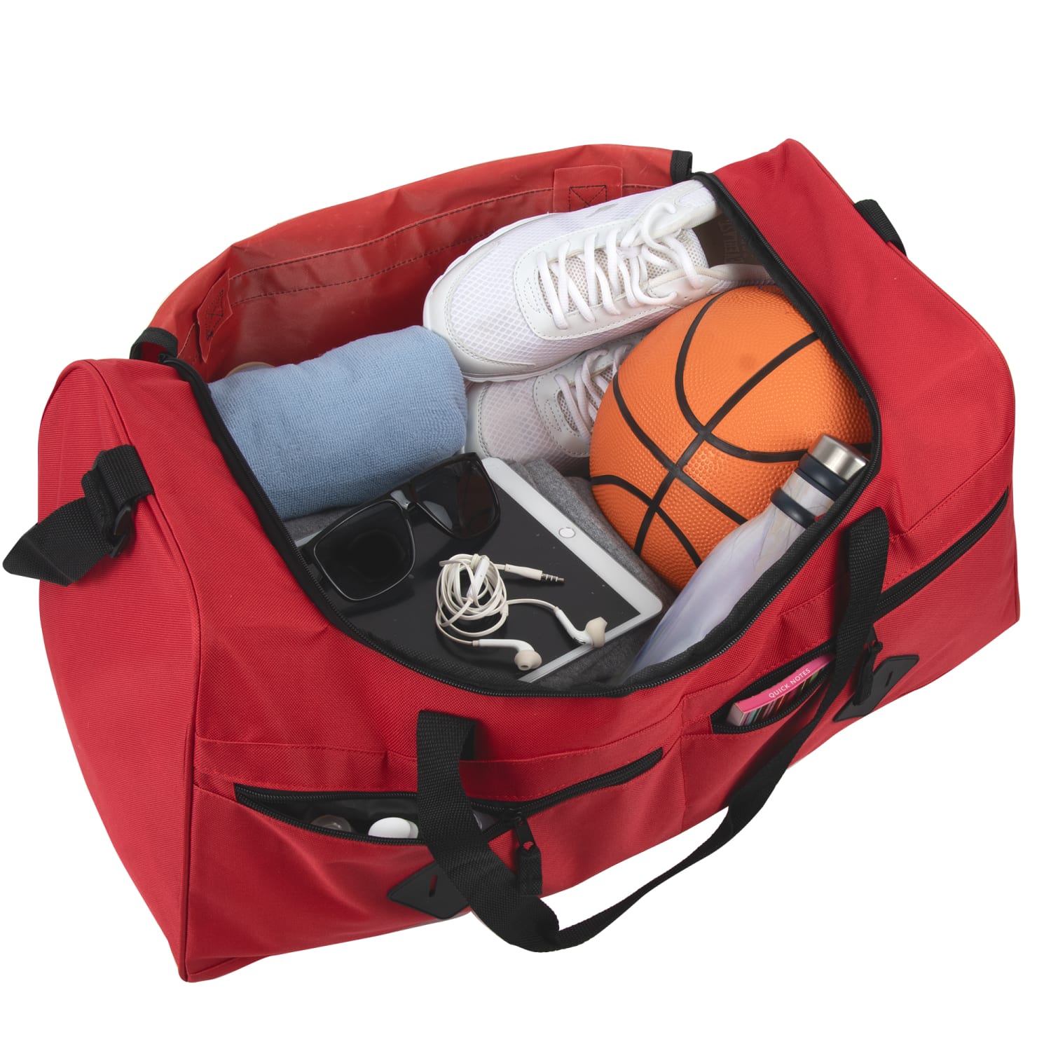 Trailmaker Duffel Bags, 12inH x 24inW x 11-1/2inD, Assorted Colors, Set Of 24 Duffel Bags - Image 4