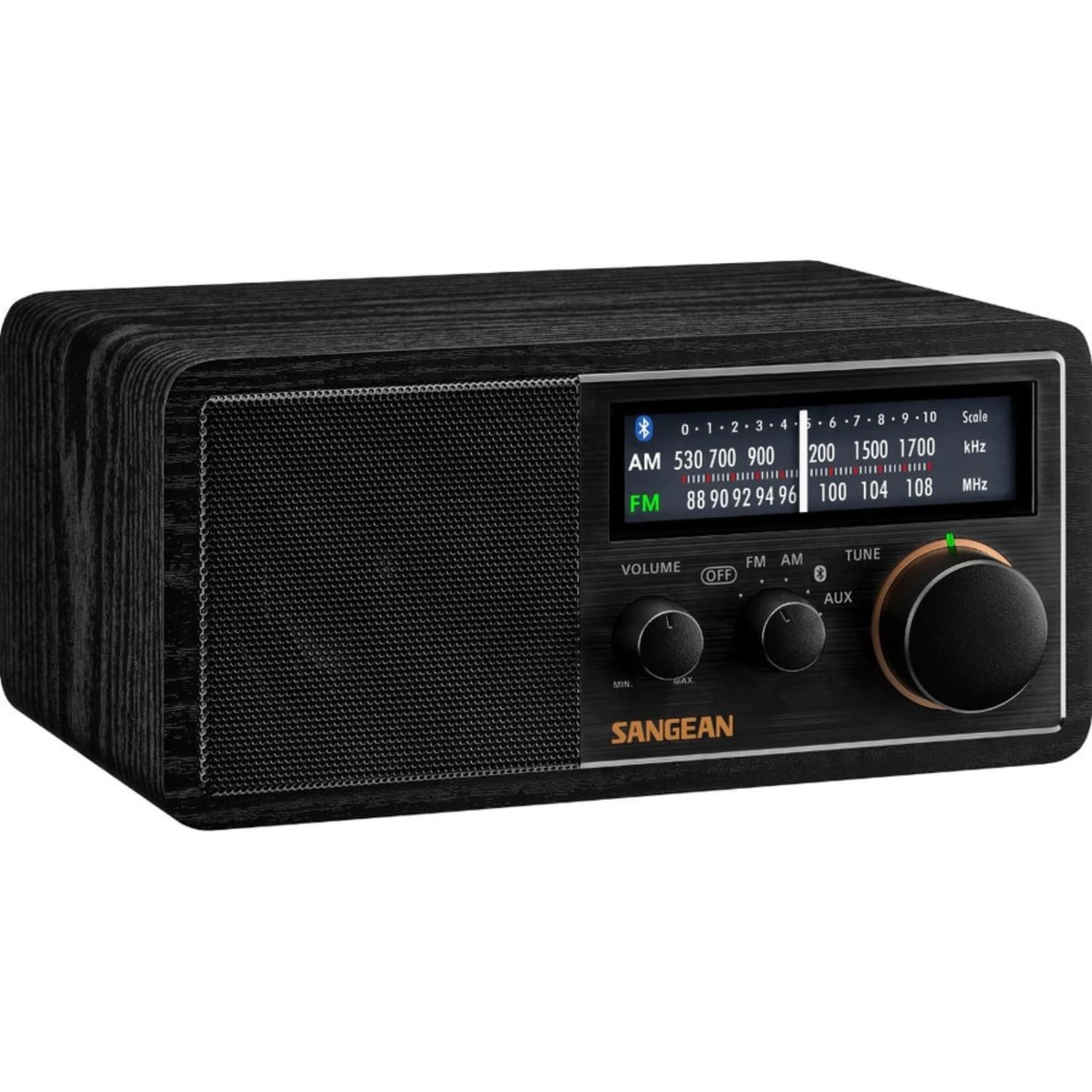 Sangean SG-118 FM / AM / Aux-in / Bluetooth Wooden Cabinet Receiver - Wired/Wireless - Near Field Communication - Headphone - Table Top - Image 3