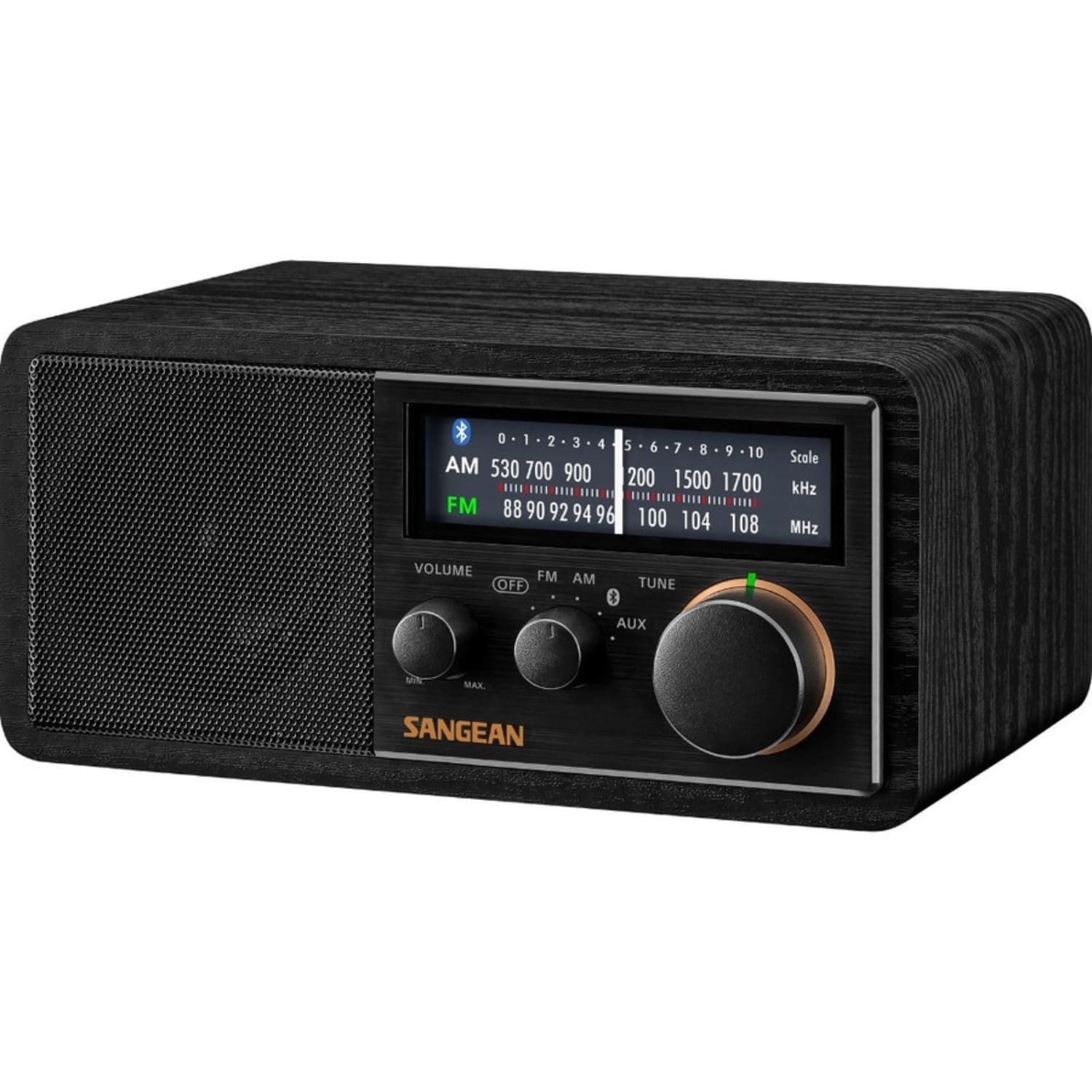 Sangean SG-118 FM / AM / Aux-in / Bluetooth Wooden Cabinet Receiver - Wired/Wireless - Near Field Communication - Headphone - Table Top - Image 4