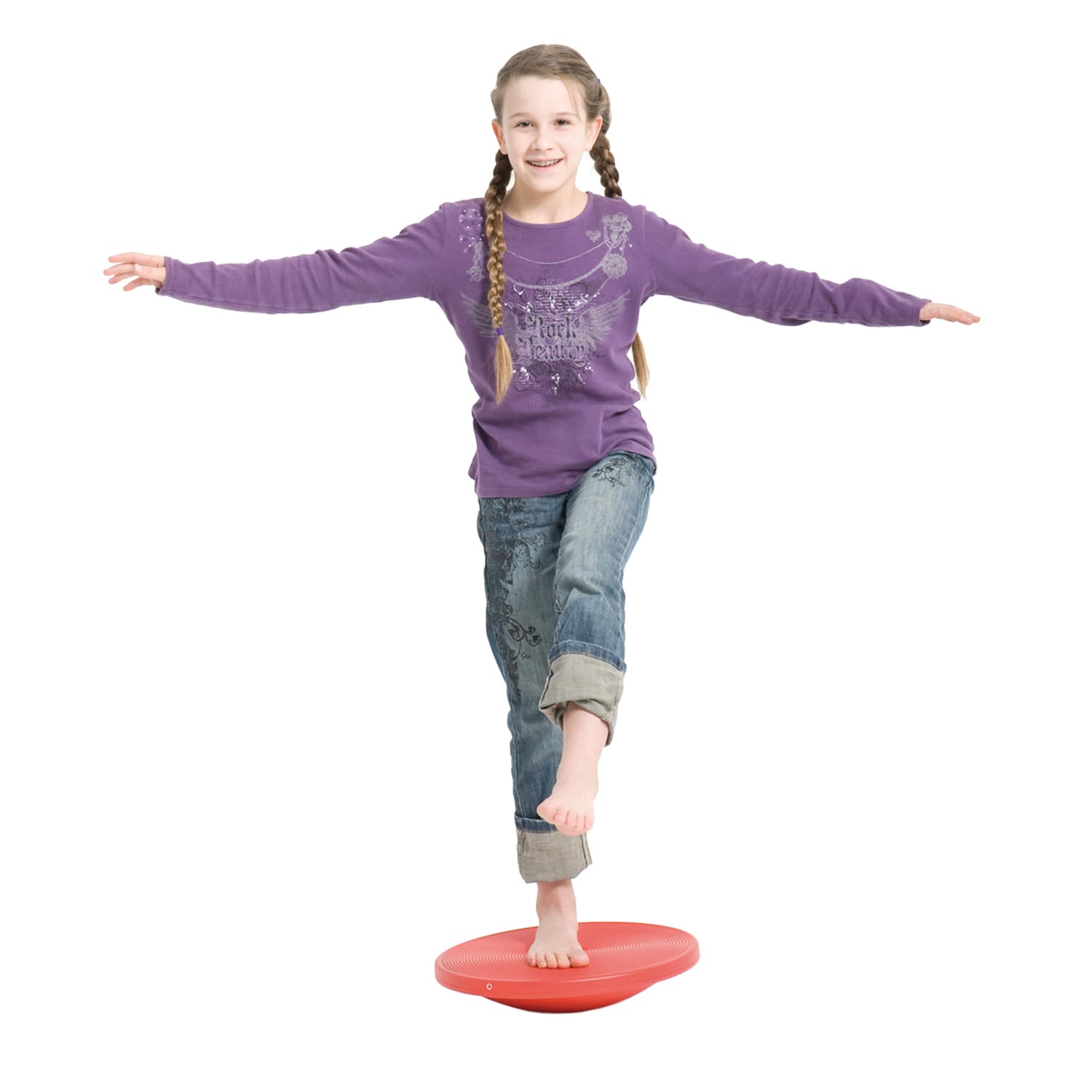 GONGE Therapy Top Balancing Toy, 3-1/2inH x 15-3/4inW x 15-3/4inD, Red - Image 4