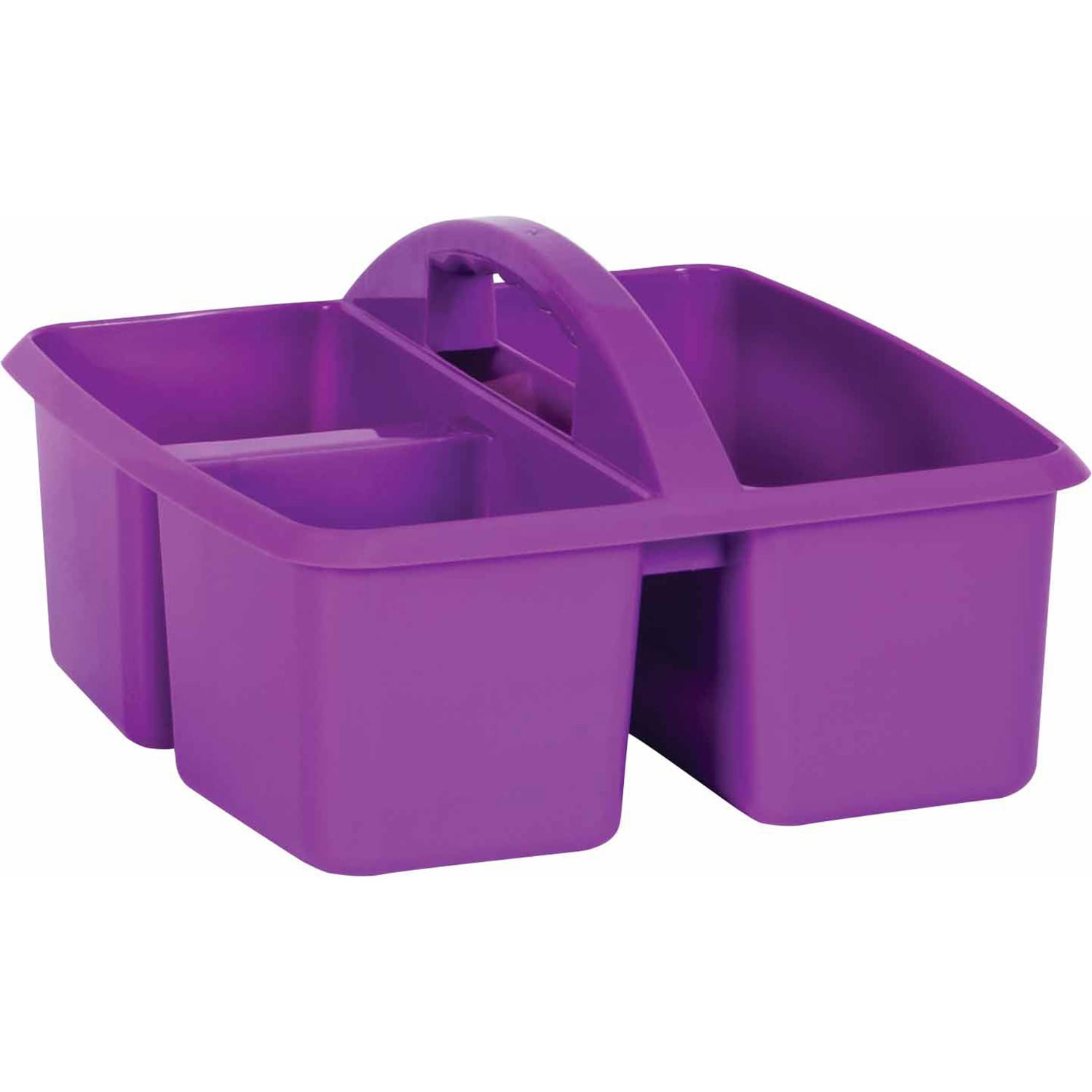 Teacher Created Resources Plastic Storage Caddies, 5-1/4inH x 9-1/4inW x 9inD, Purple, Pack Of 6 Caddies - Image 3