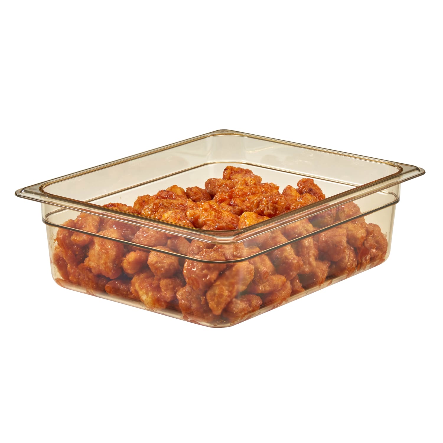 Cambro H-Pan High-Heat GN 1/2 Food Pans, 4inH x 10-7/16inW x 12-3/4inD, Amber, Pack Of 6 Pans - Image 3