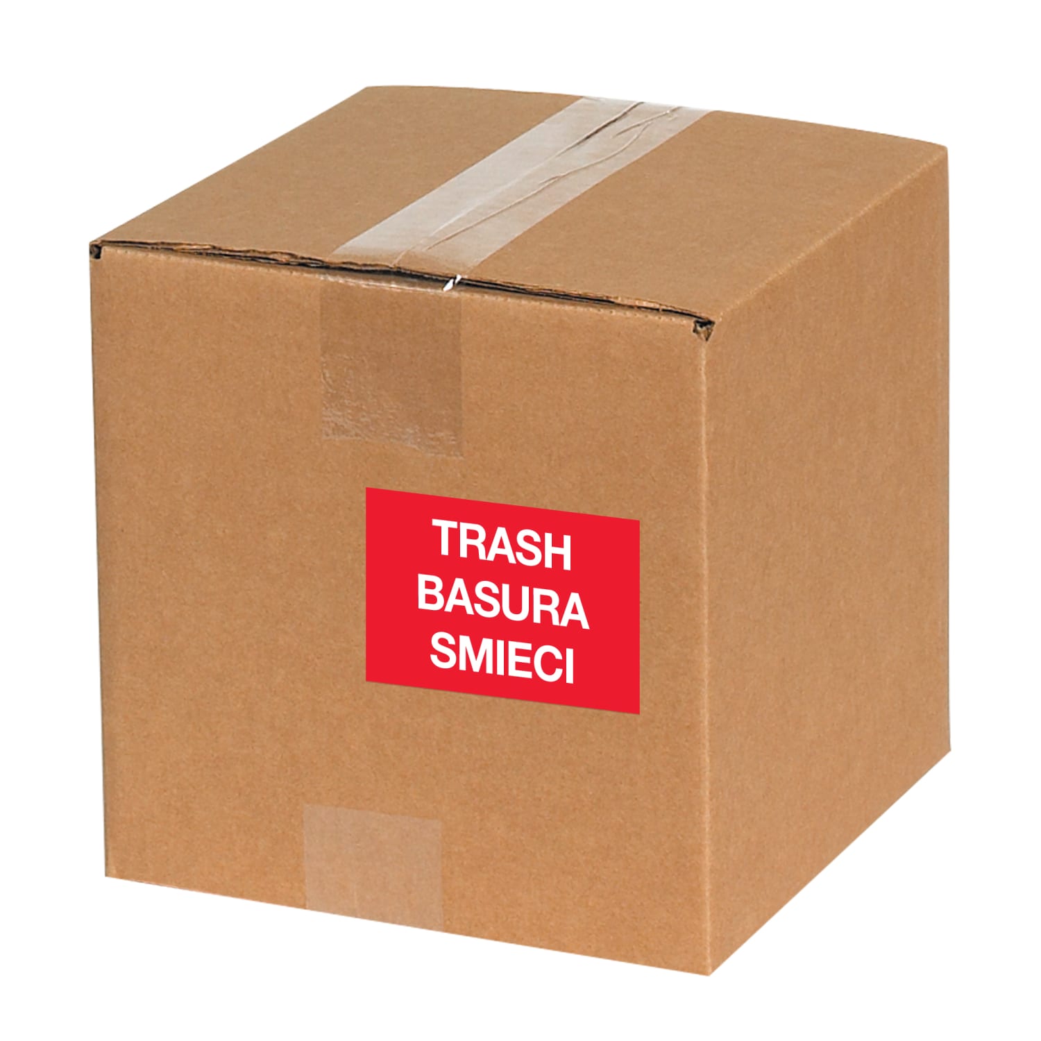 Tape Logic Preprinted Special Handling Labels, DL1311, Trash/Basura/Smieci, Rectangle, 2in x 3in, Red, Roll Of 500 - Image 4