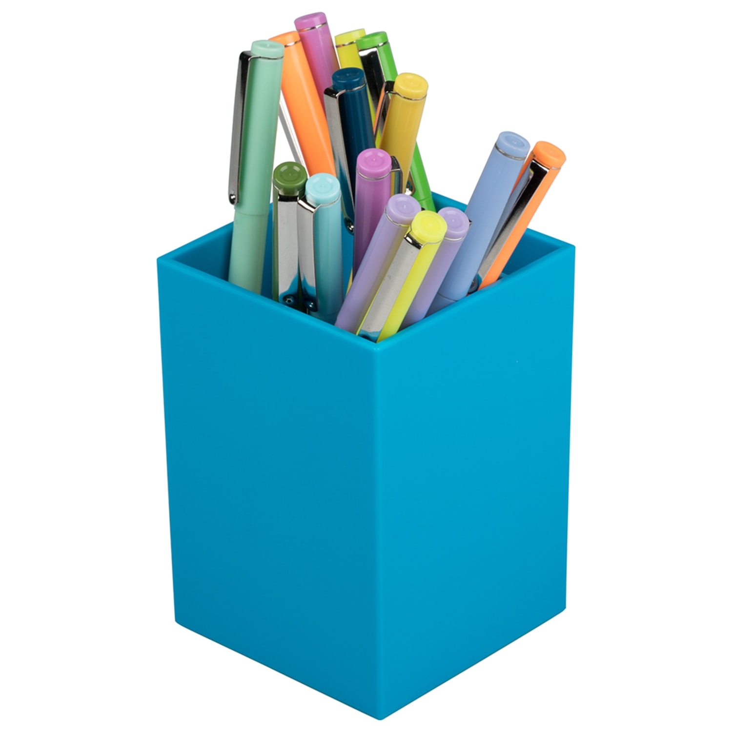 JAM Paper Pen Holder, 3-7/8inH x 2-3/4inW x 2-3/4inD, Blue - Image 5