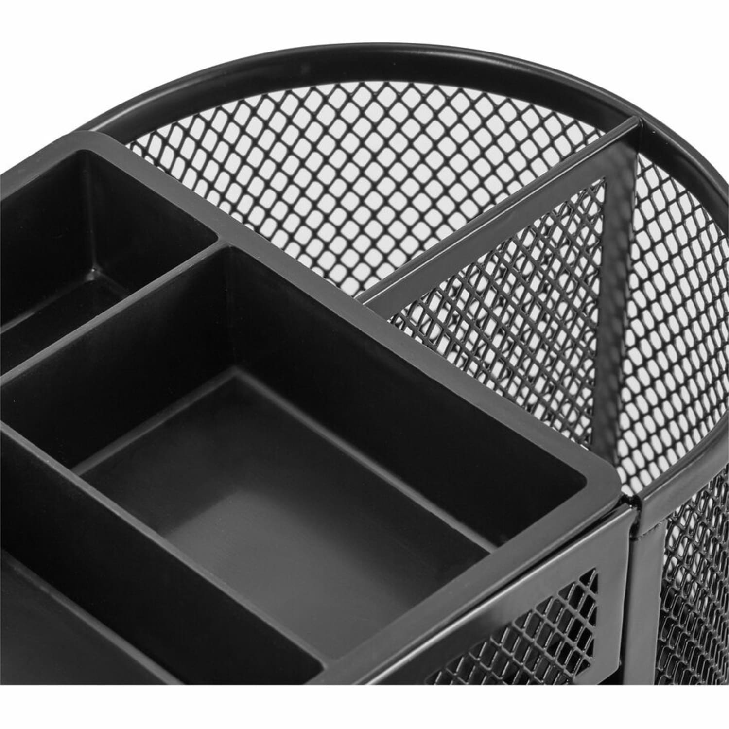 Lorell Mesh Deluxe Desktop Organizer, Black - Image 5