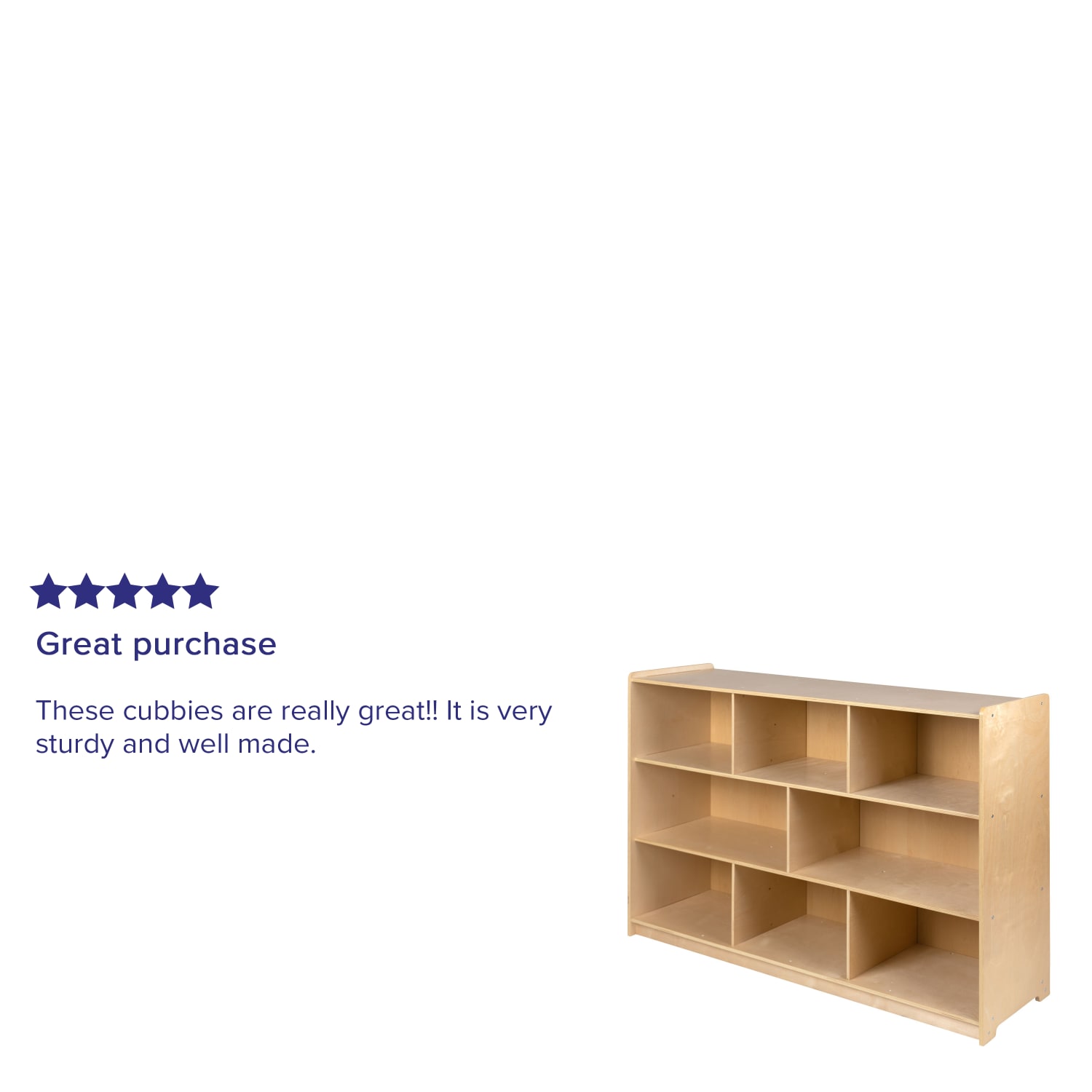 Flash Furniture Wooden School Classroom Storage Cabinet/Cubby, 36inH x 48inW x 15inD, Natural - Image 6
