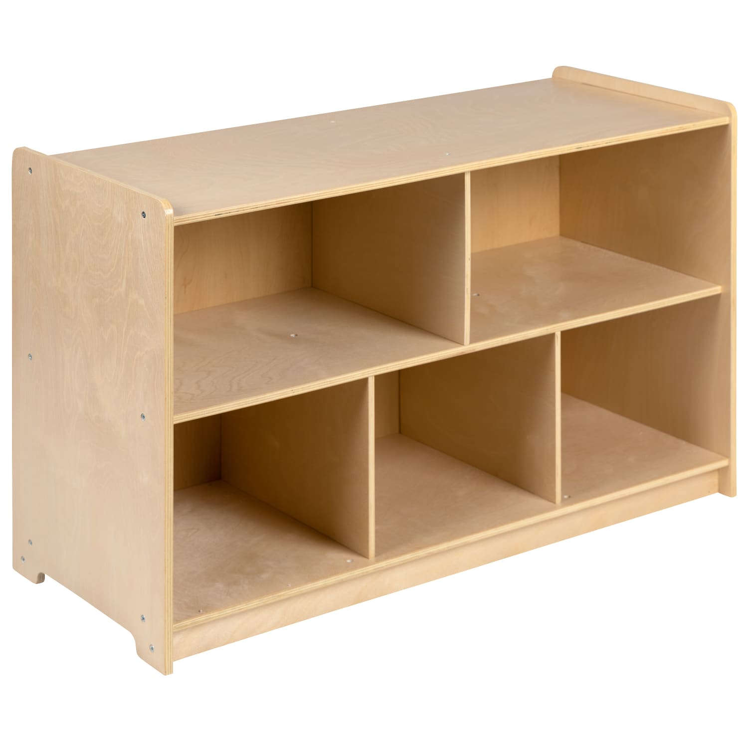 Flash Furniture Wooden School Classroom Storage Cabinet/Cubby, 24inH x 36inW x 15inD, Natural - Image 4
