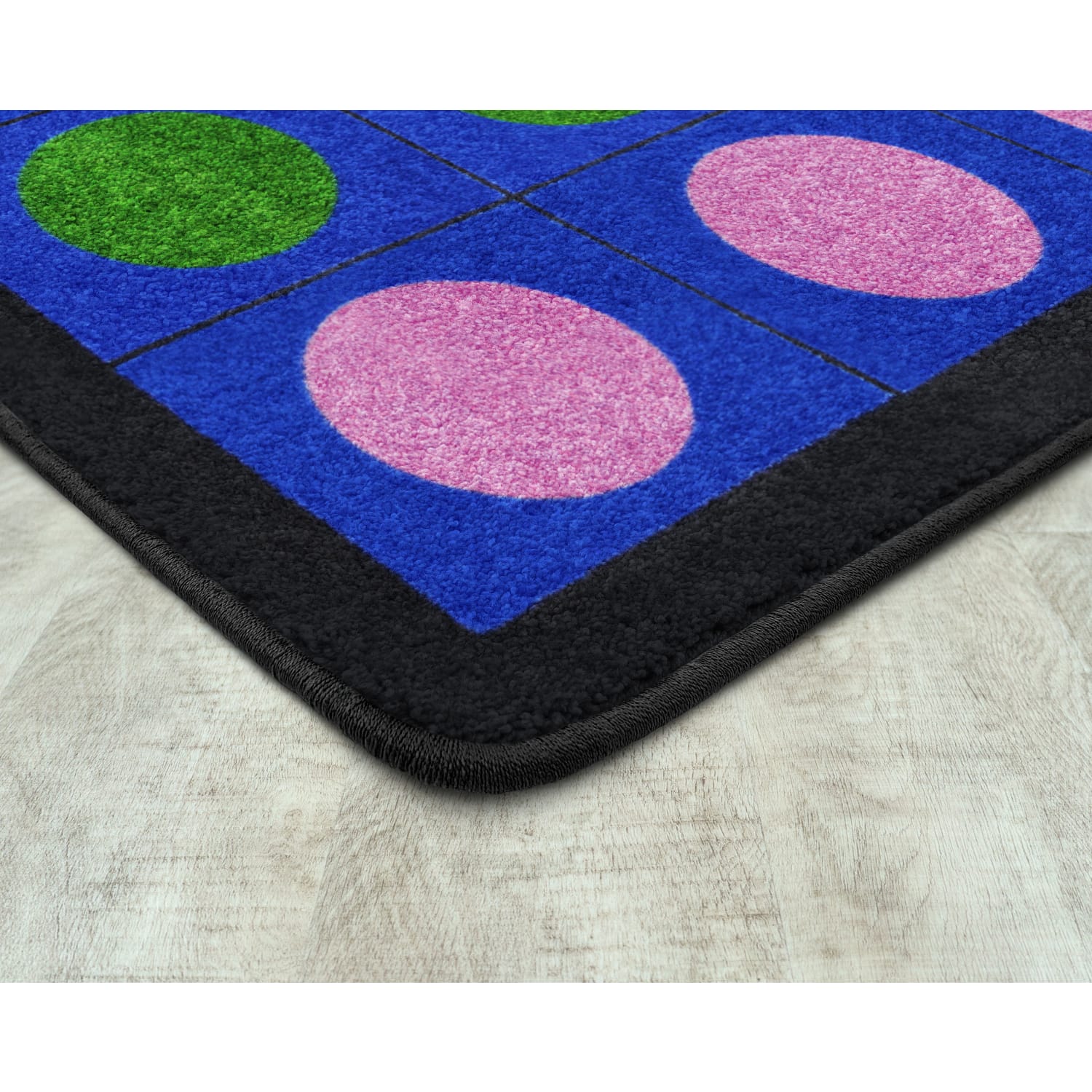 Joy Carpets Kids Essentials Rectangle Area Rug, Lots of Dots, 5-1/3ft x 7-33/50ft, Multicolor - Image 4