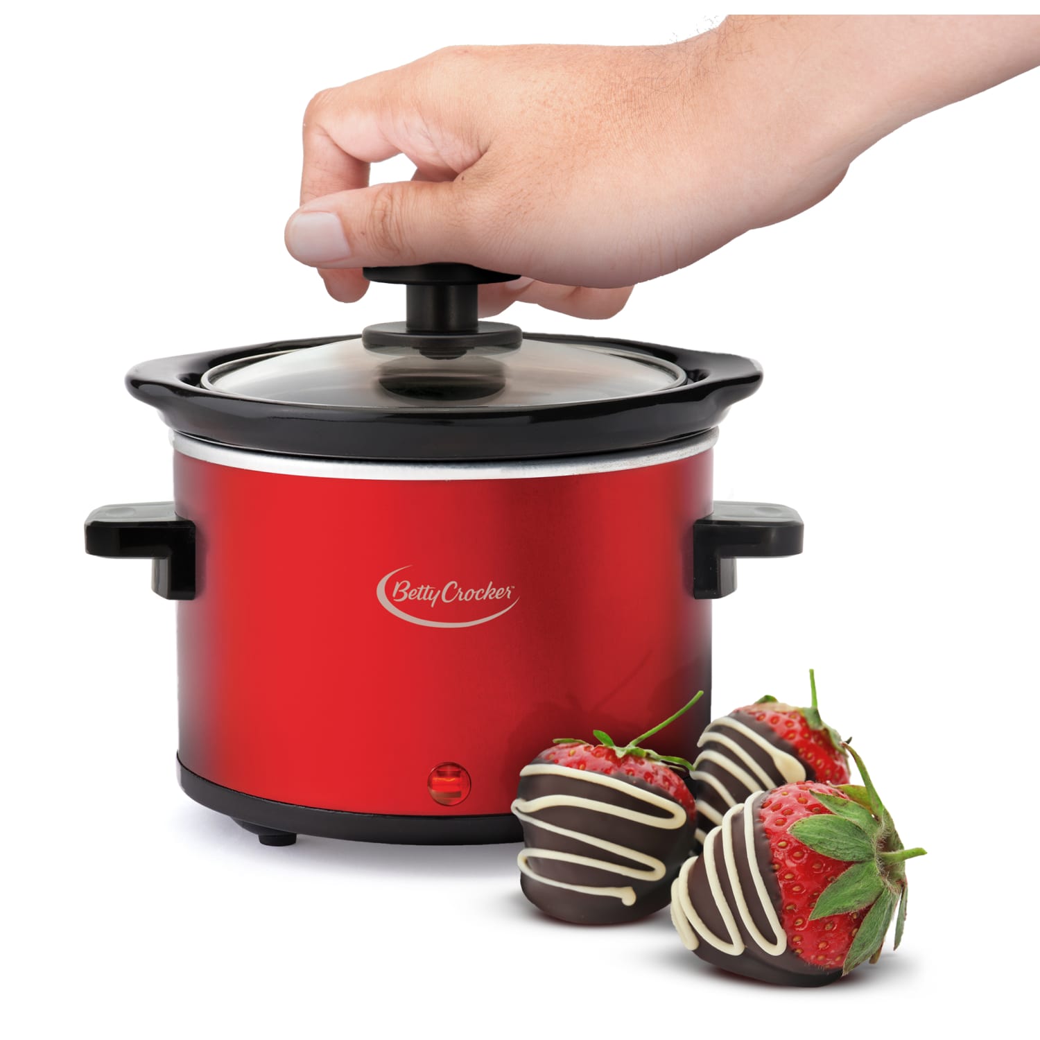 Betty Crocker 0.7-Quart Mini Warmer, Red - Image 4