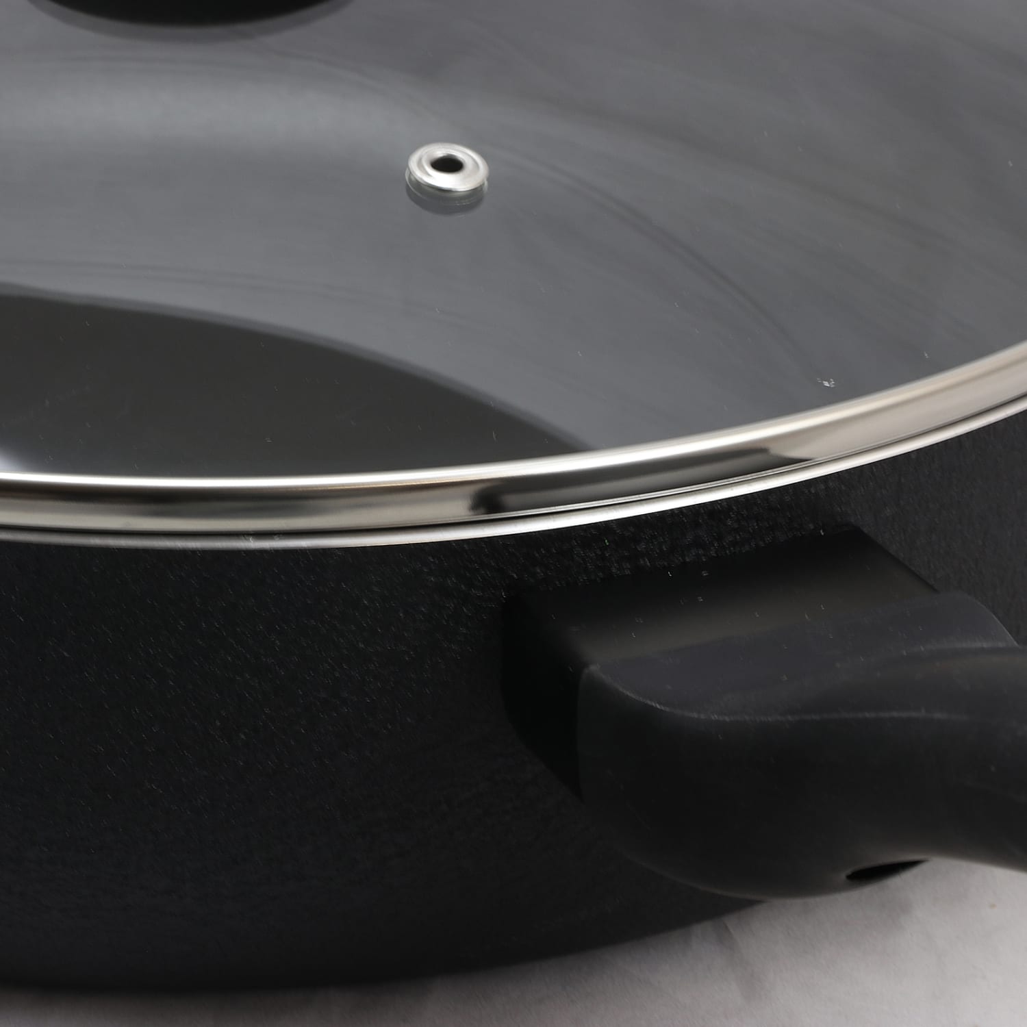 Oster Ashford 5-Quart Aluminum Saute Pan, Black - Image 6