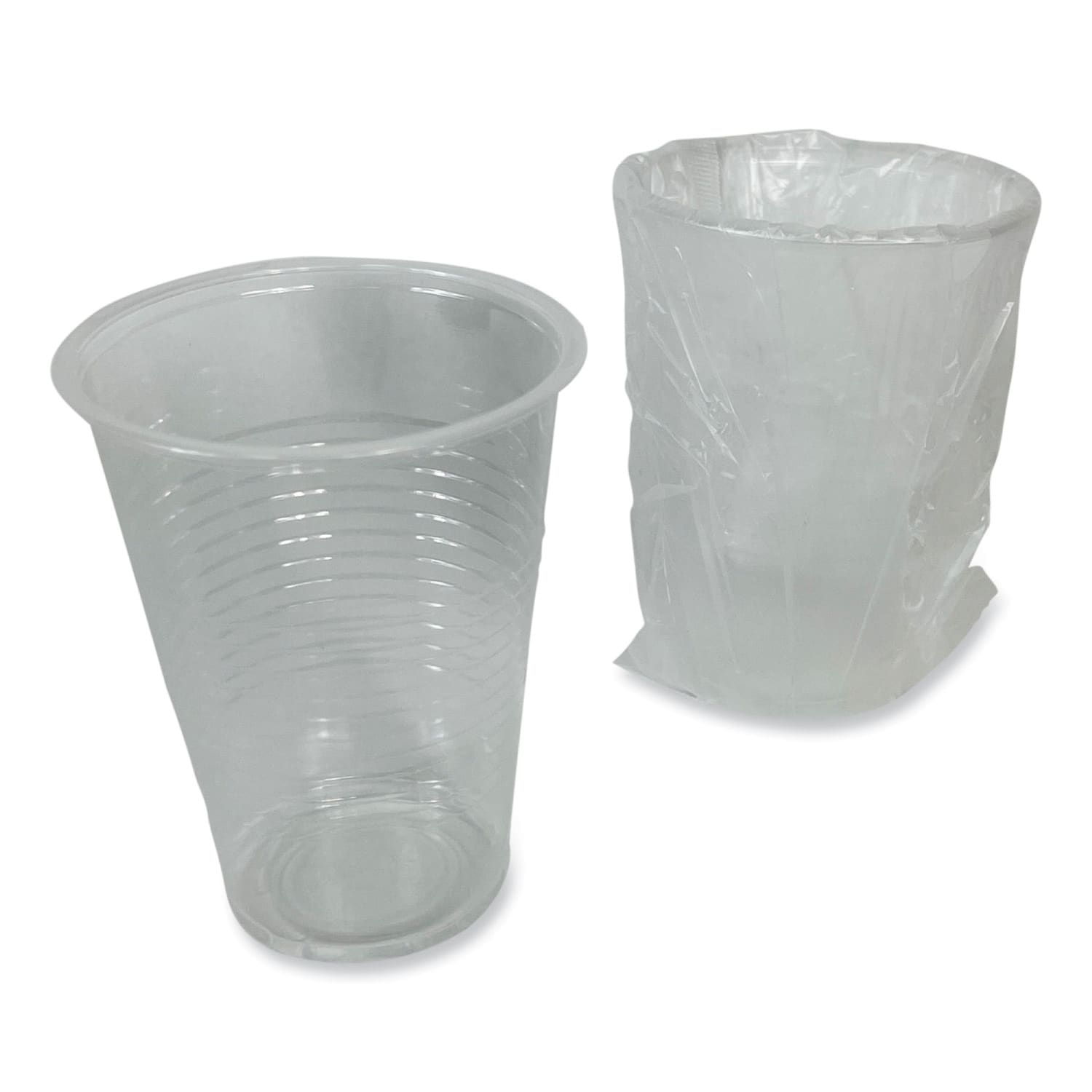 Boardwalk Plastic Cold Cups, Individually Wrapped, 9 Oz, Clear, Carton Of 1,000 Cups - Image 4