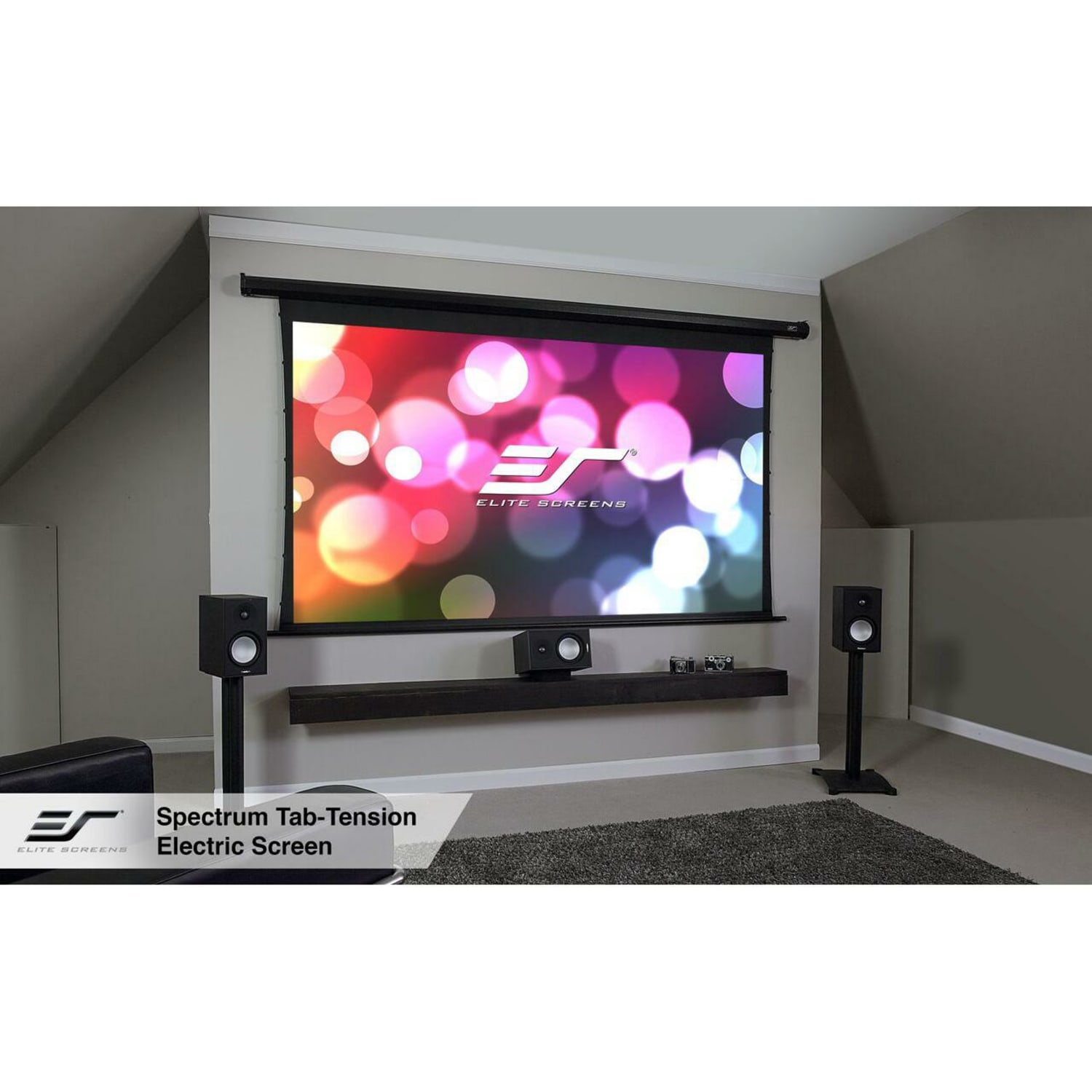 Elite Screens M150UWH22 Manual Pull Down Projector Screen - Image 3