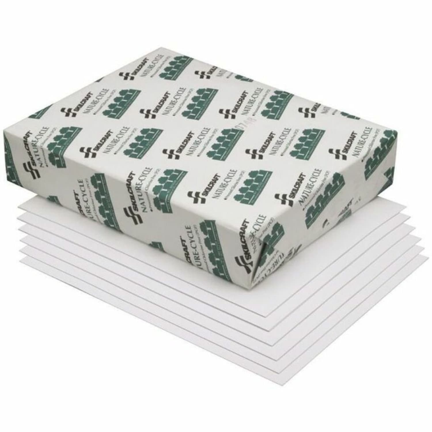 SKILCRAFT Nature-Cycle Copy Paper, White, Letter (8.5in x 11in), 5000 Sheets Per Case, 20 Lb, 92 Brightness, 75% Recycled (AbilityOne 7530-01-539-9831) - Image 4