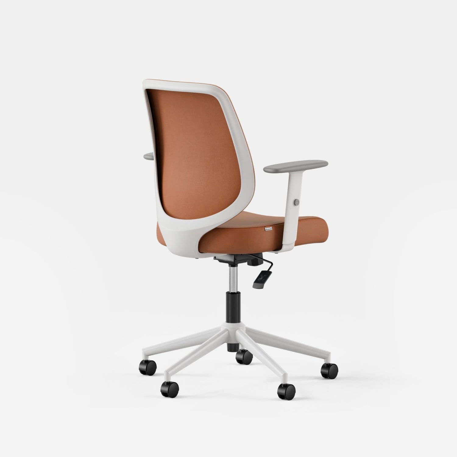 Branch Furniture Daily Ergonomic Vegan Leather Mid-Back Task Chair, Dune - Image 4